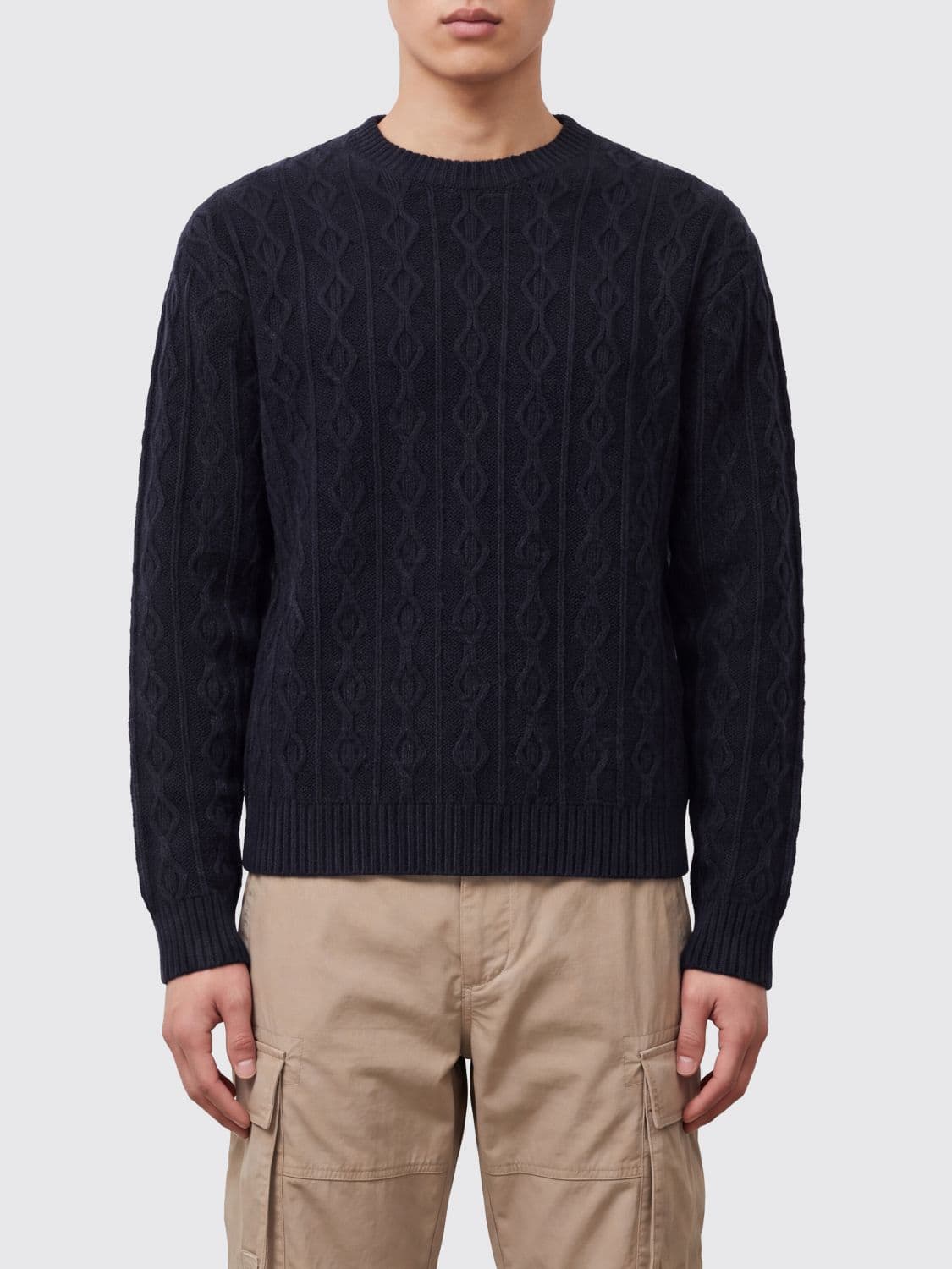 The Row Crewneck Pure Cashmere Jumper with Ribbed Trims