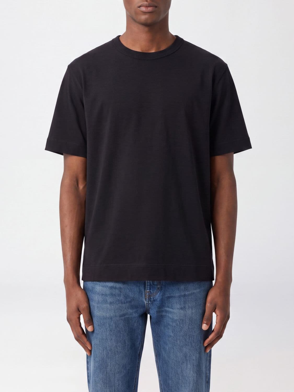 Dries Van Noten Relaxed Fit Cotton T-Shirt with Dropped Shoulders