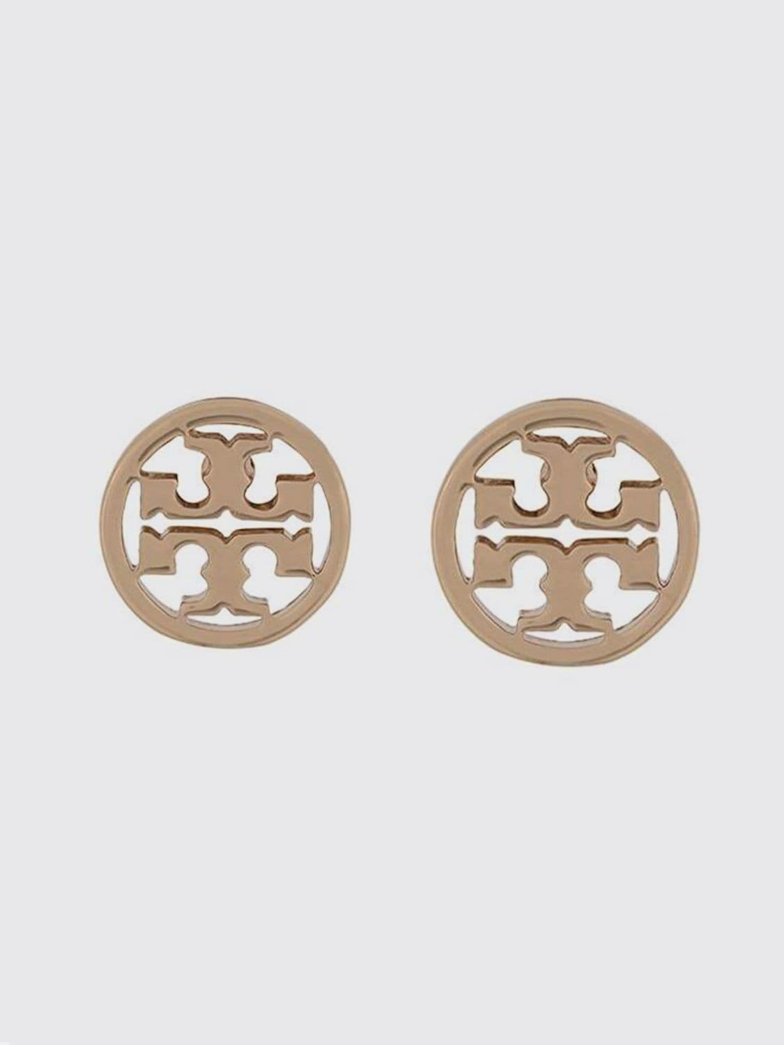 Tory Burch Brass Logo Stud Earrings · OS