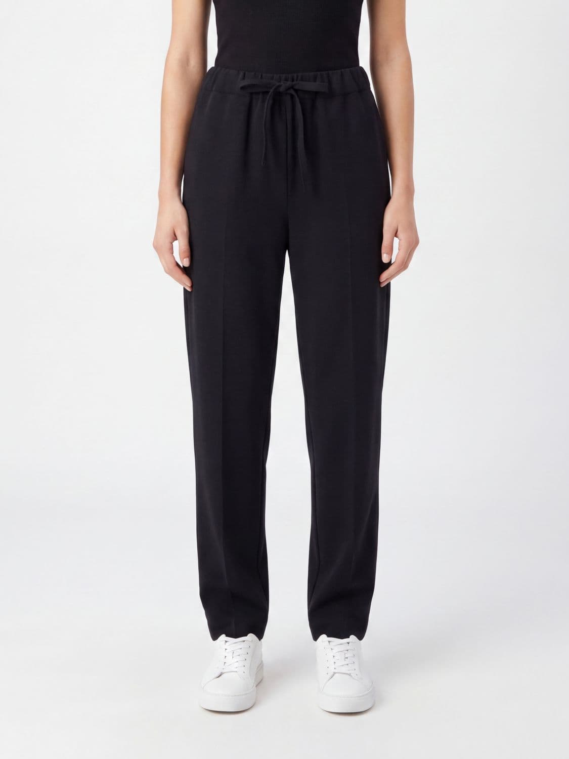 Semicouture High-Waisted Drawstring Jersey Jogging Trousers