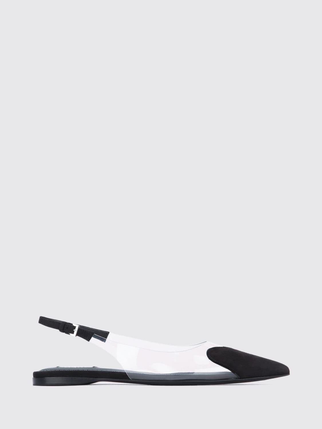 Alaïa Le Caur Raffia Slingback Ballet Flats with Almond Toe and Strap