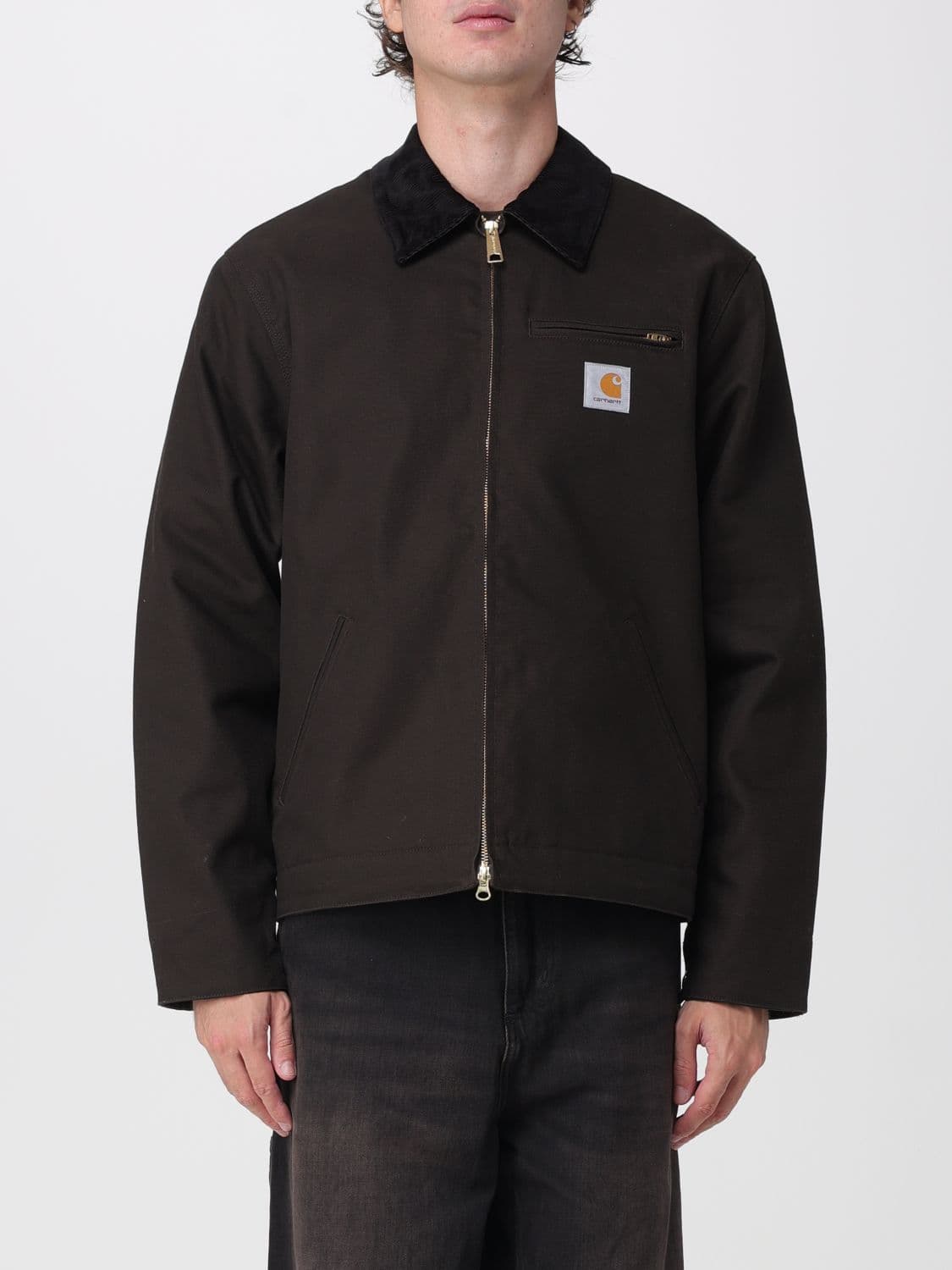 Carhartt Wip Detroit Organic Cotton Shirt Jacket with Velvet Collar