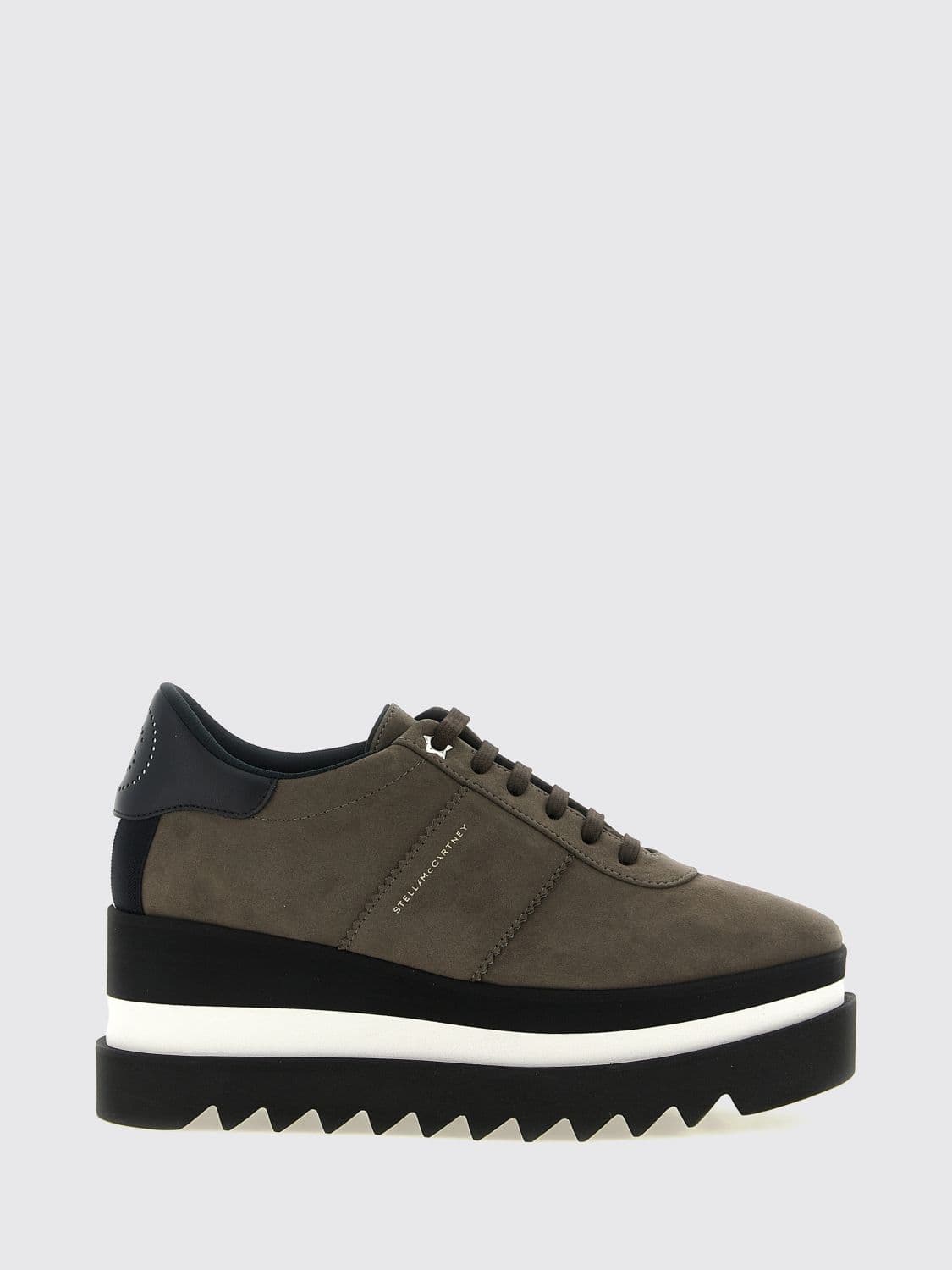 Stella Mccartney Elyse Platform Lace-ups in Alter Mat with Saw-Edge Sole