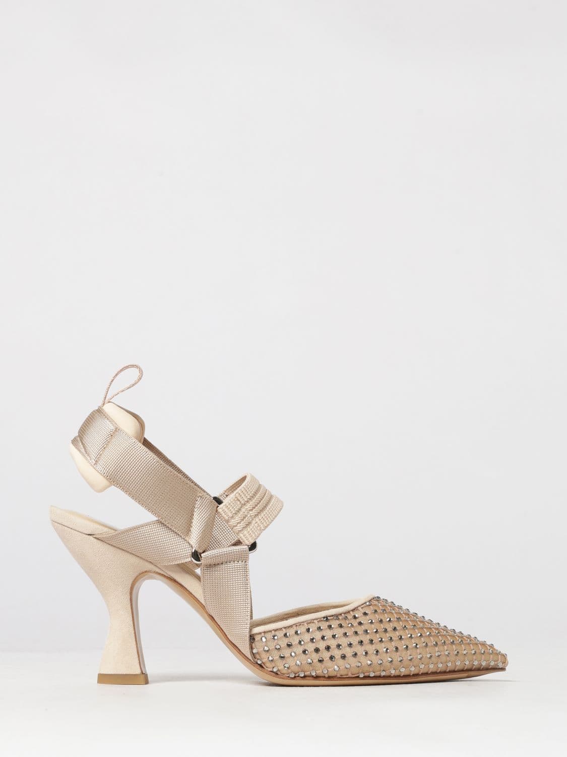Fendi Colibrì Slingback Pumps with Crystal Embroidery and High Heel