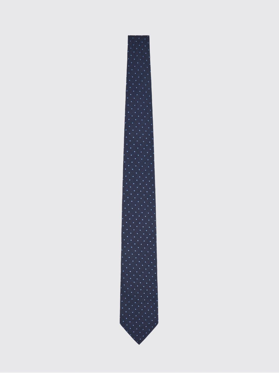 Emporio Armani Polka Dot Pure Silk Tie for Ceremonies
