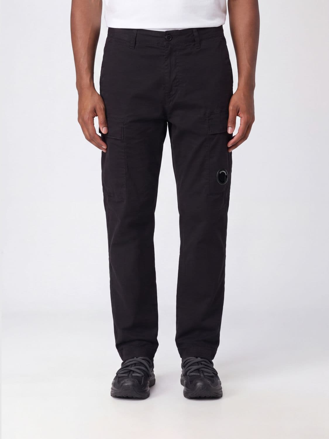 C.p. Company C. P. COMPANY Straight-Leg Stretch-Cotton Cargo Trousers with Logo