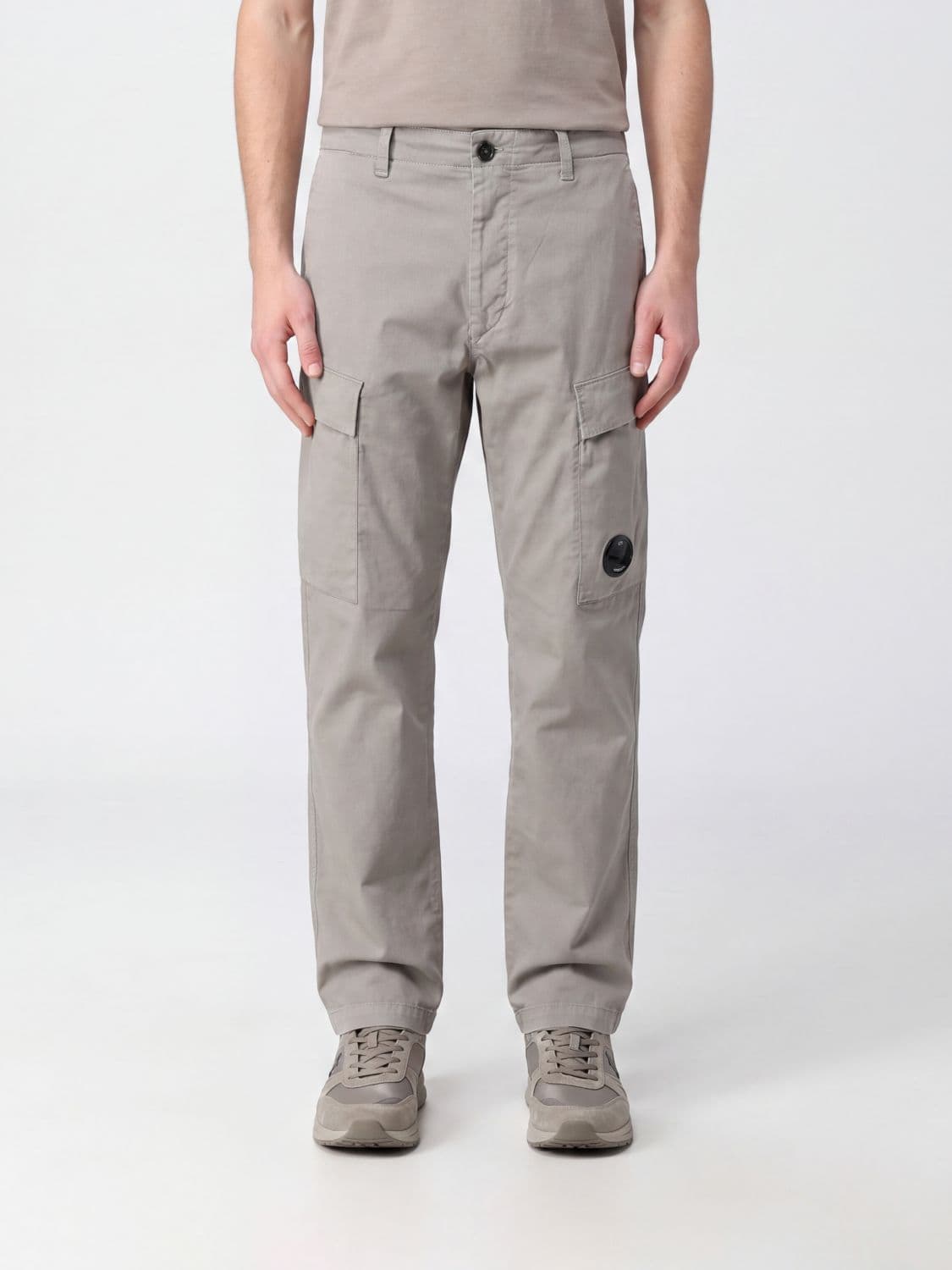 C.p. Company C. P. COMPANY Straight-Leg Stretch-Cotton Cargo Trousers with Logo