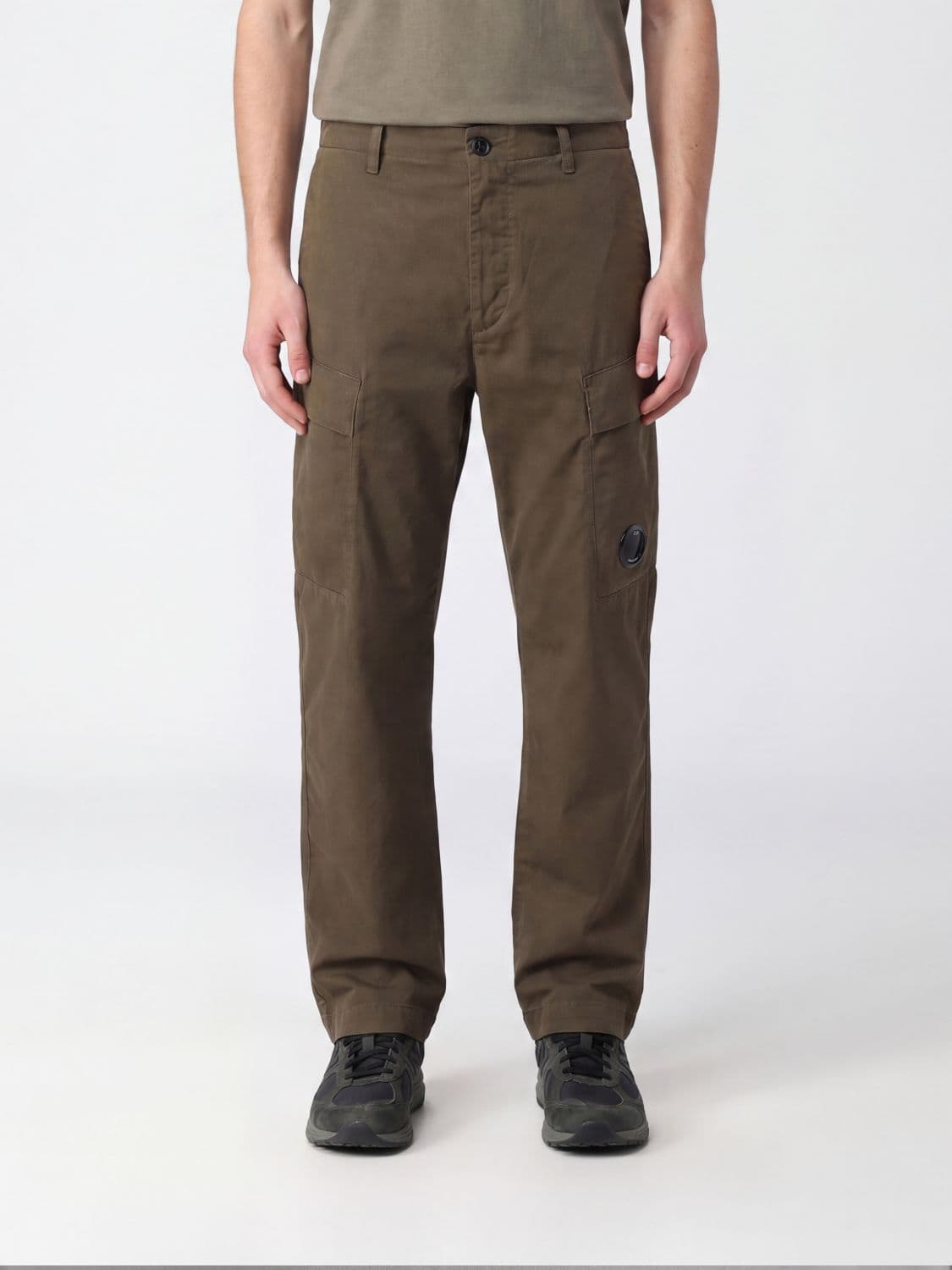 C.p. Company C. P. COMPANY Straight-Leg Stretch-Cotton Cargo Trousers with Logo