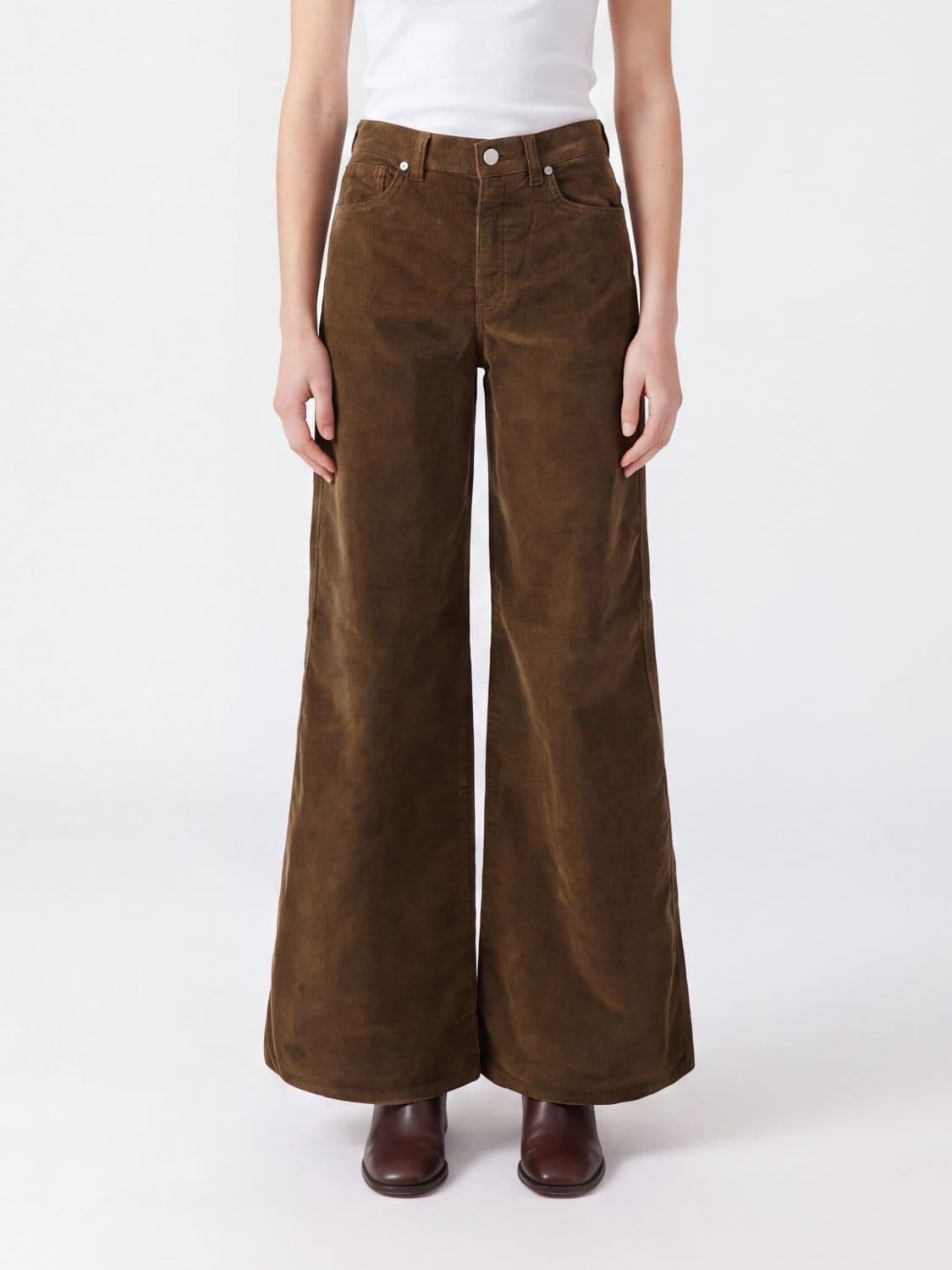 Pt Torino Flared Five-Pocket Corduroy Trousers