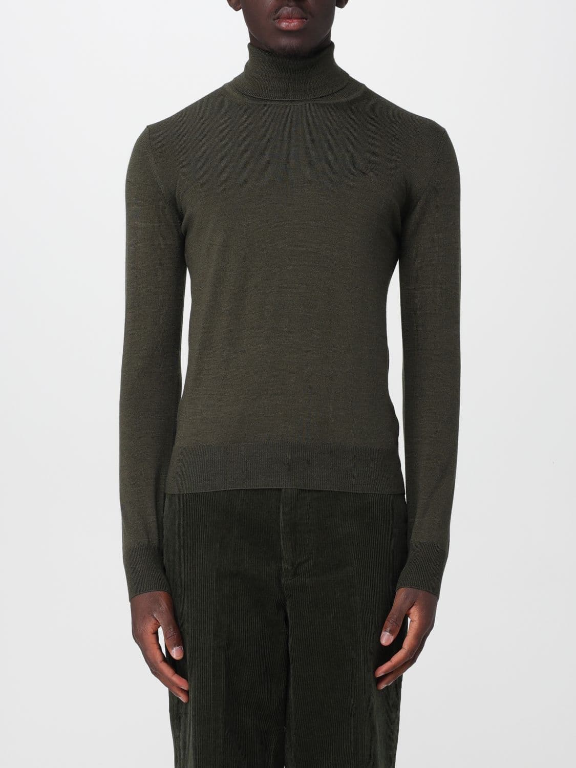 Brooksfield Basic Slim Fit Wool Turtleneck Jumper with Ribbed Trims