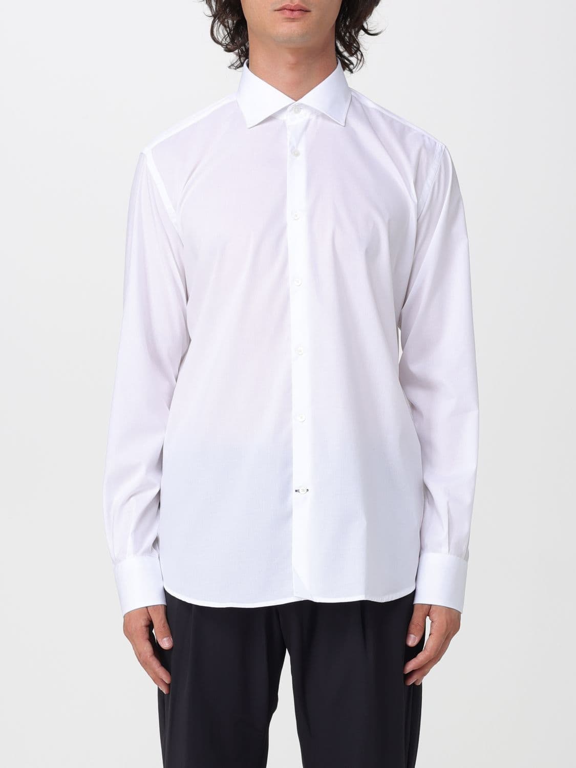 Brooksfield French Collar Classic Shirt in Cotton Poplin