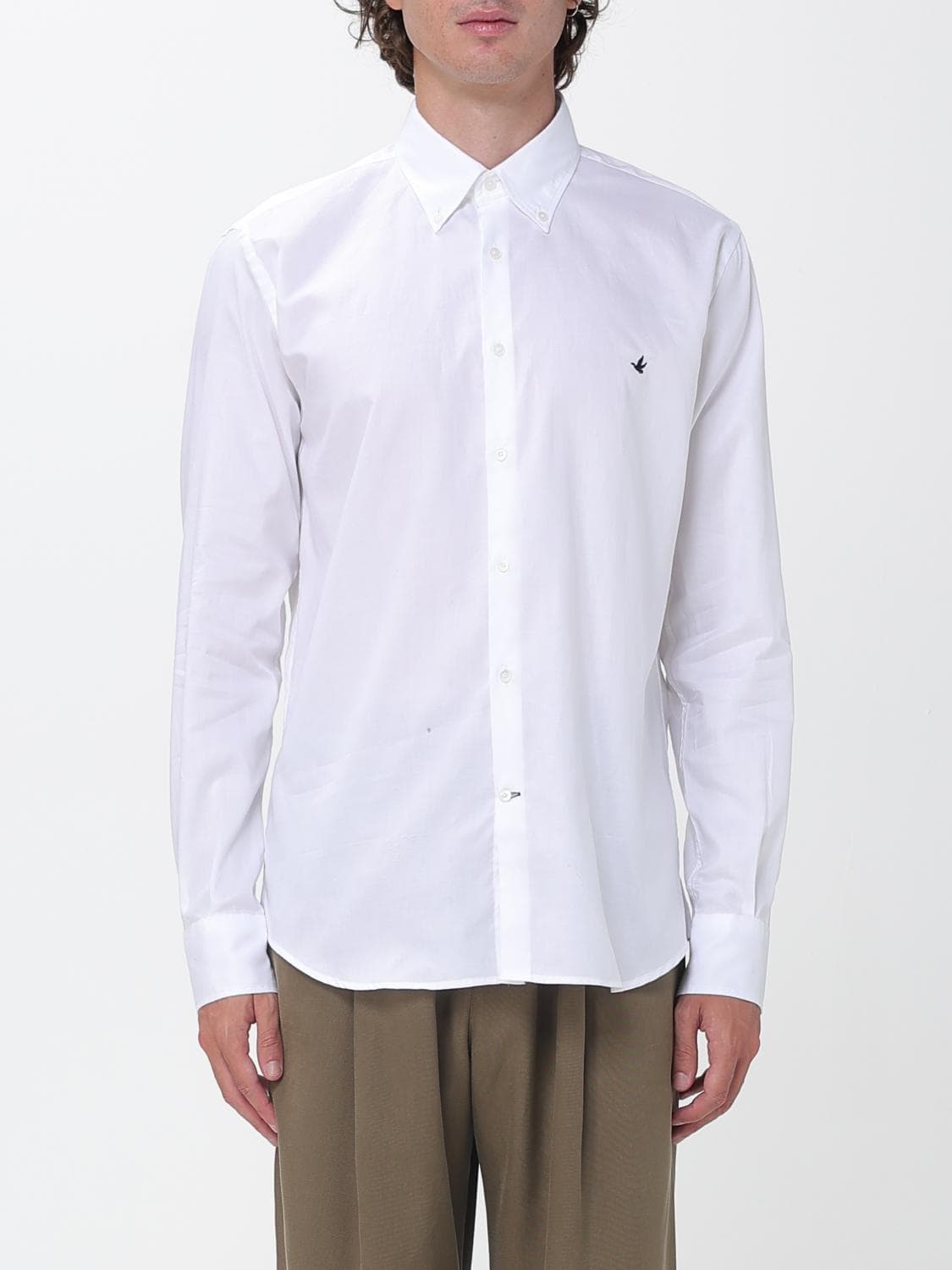 Brooksfield Button-Down Collar Casual Shirt in Oxford Cotton
