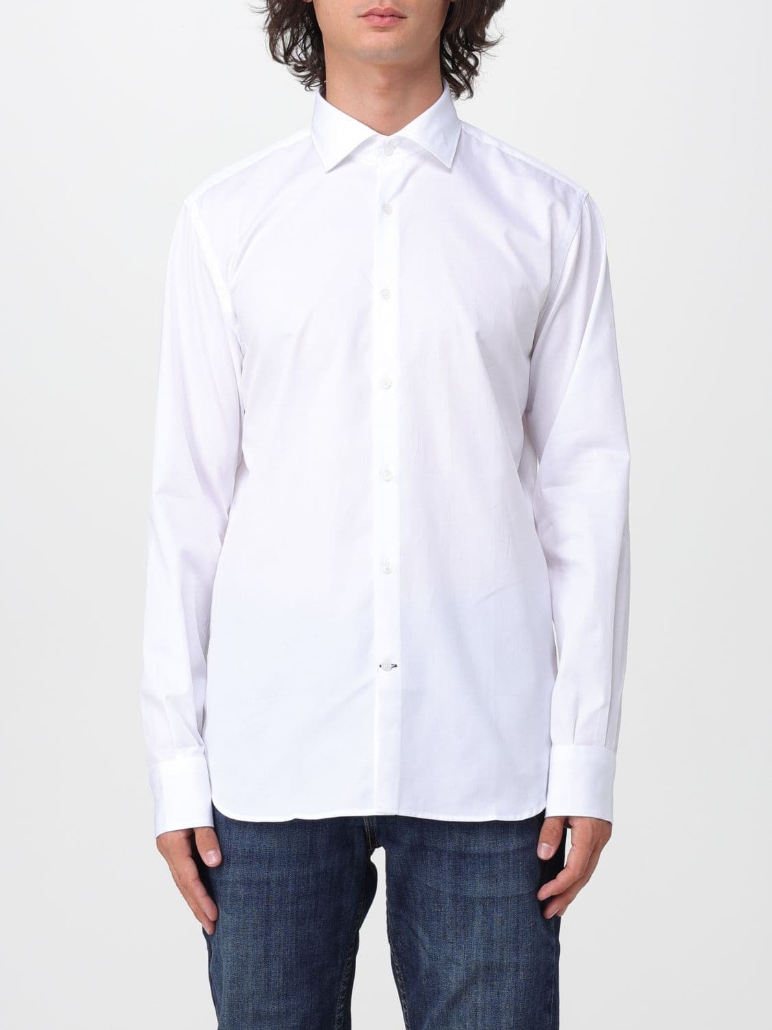 Brooksfield Classic Cotton Poplin Shirt with French Collar