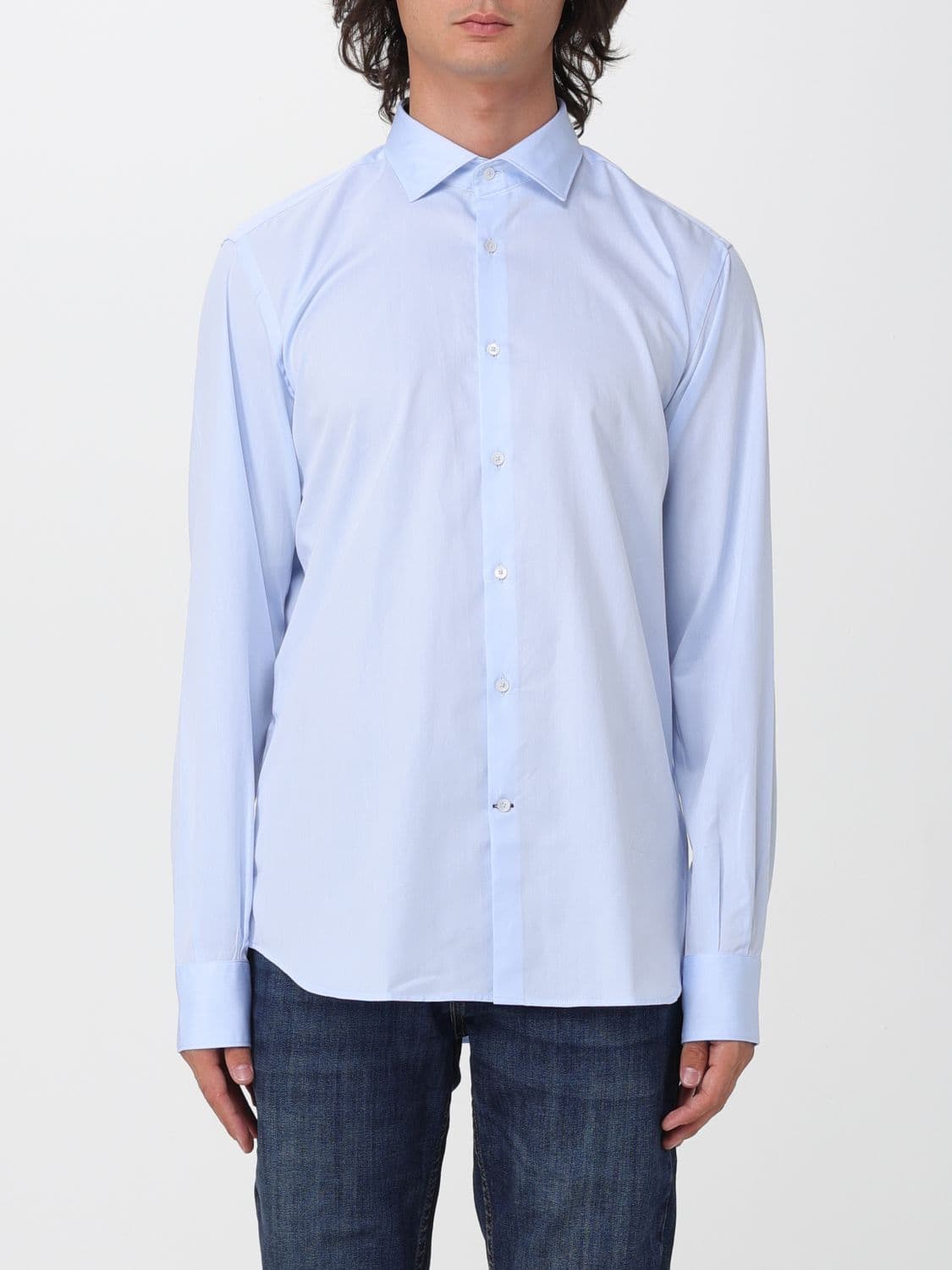 Brooksfield Classic Cotton Poplin Shirt with French Collar