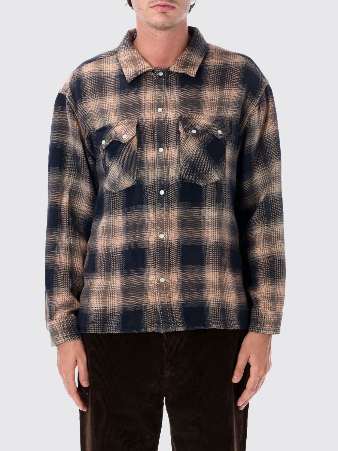 Levi's Check Cotton Shirt with Chest Flap Pockets