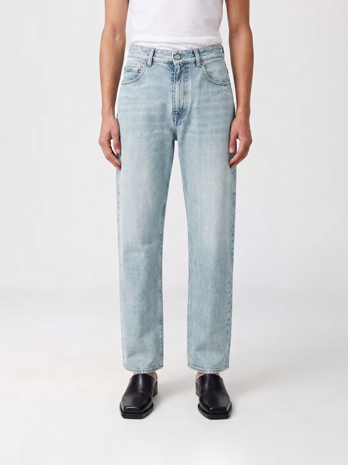 Mm6 Maison Margiela Five-Pocket Straight Jeans in Cotton Denim