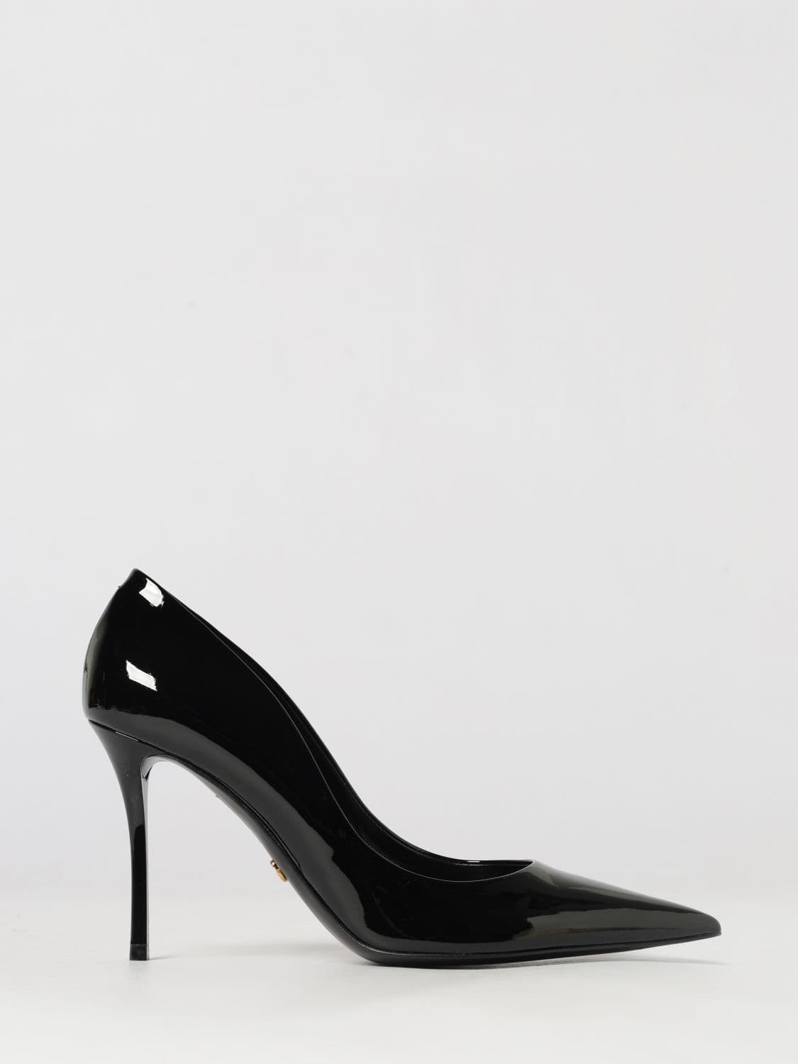 Dolce & Gabbana Patent Leather Court Shoes with DG Monogram and Stiletto Heel