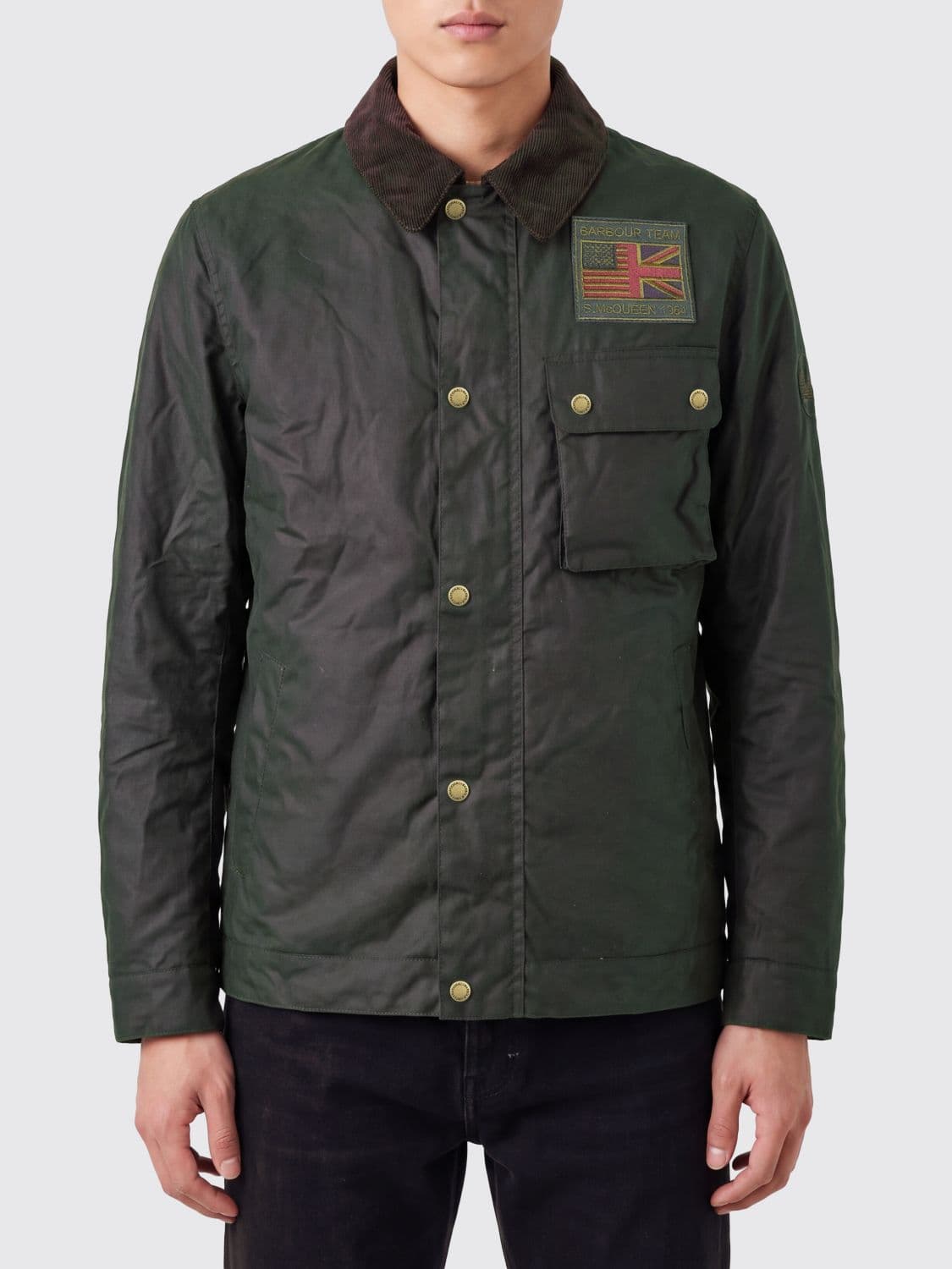 Barbour Steve McQueen Waxed Cotton Jacket with Velvet Collar
