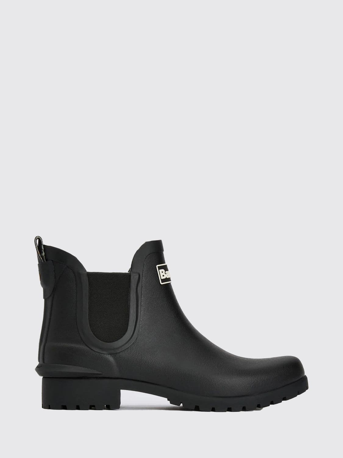 Barbour Chelsea Style Rubber Rain Boots with Applied Logo