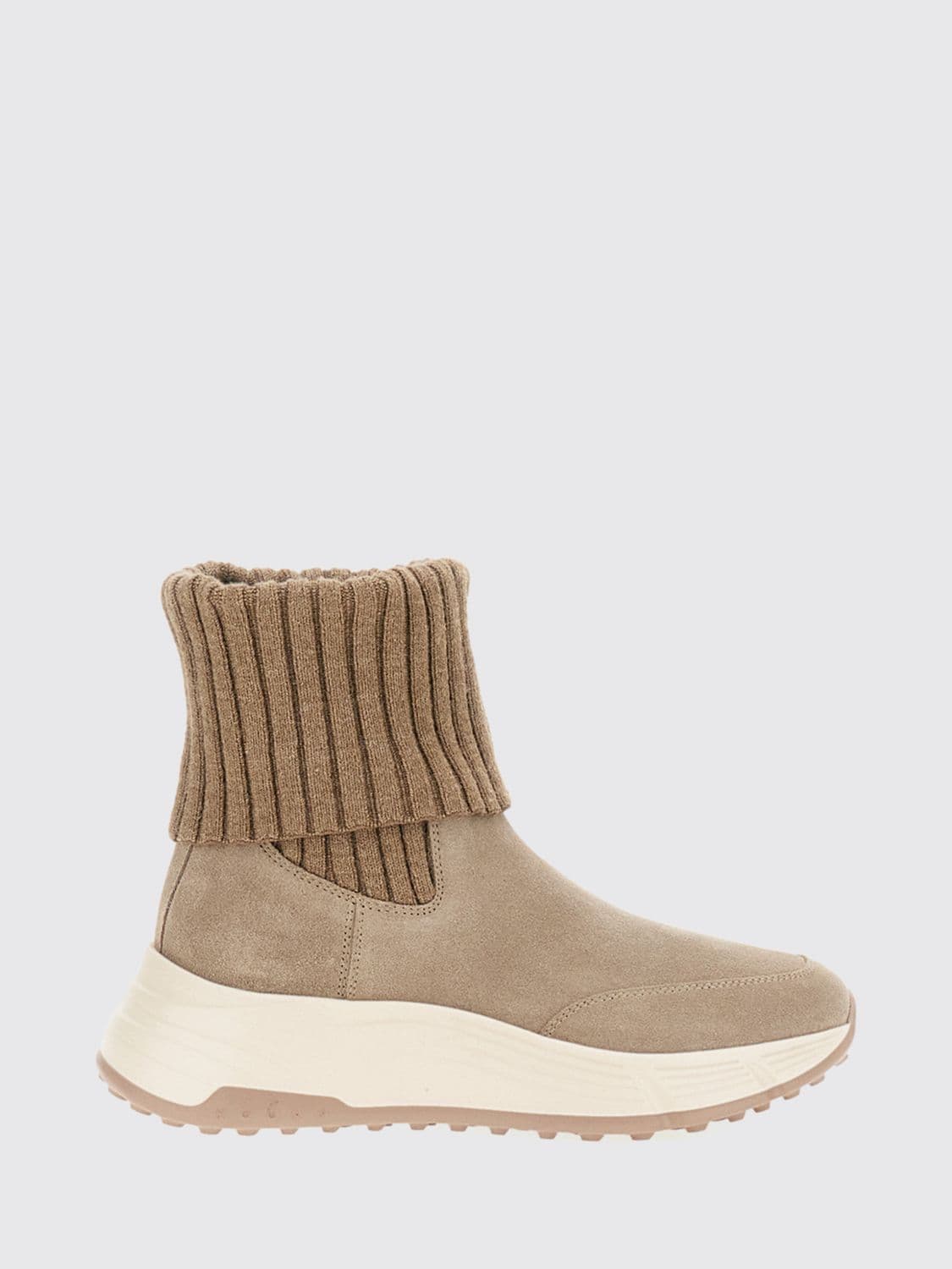 Hogan H669 Suede Chelsea Boots with Notched Sole
