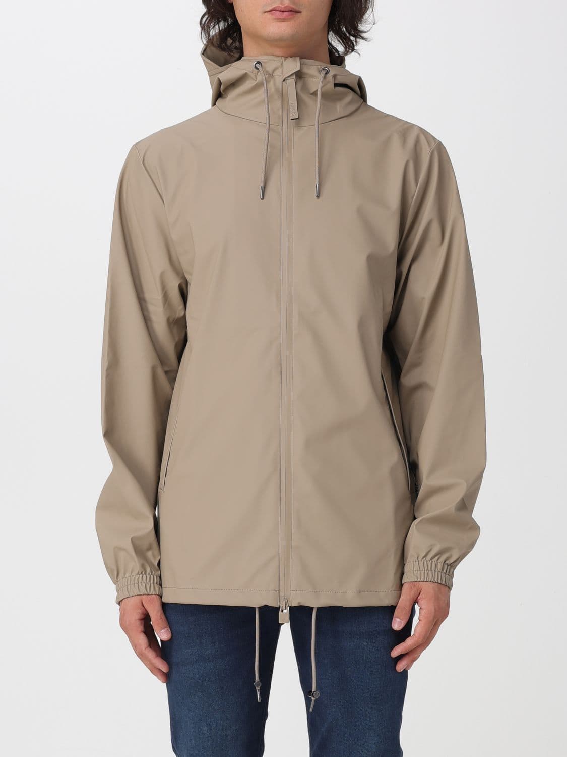 Rains Storm Breaker Hooded Windbreaker Jacket in Recycled Technical Fabric