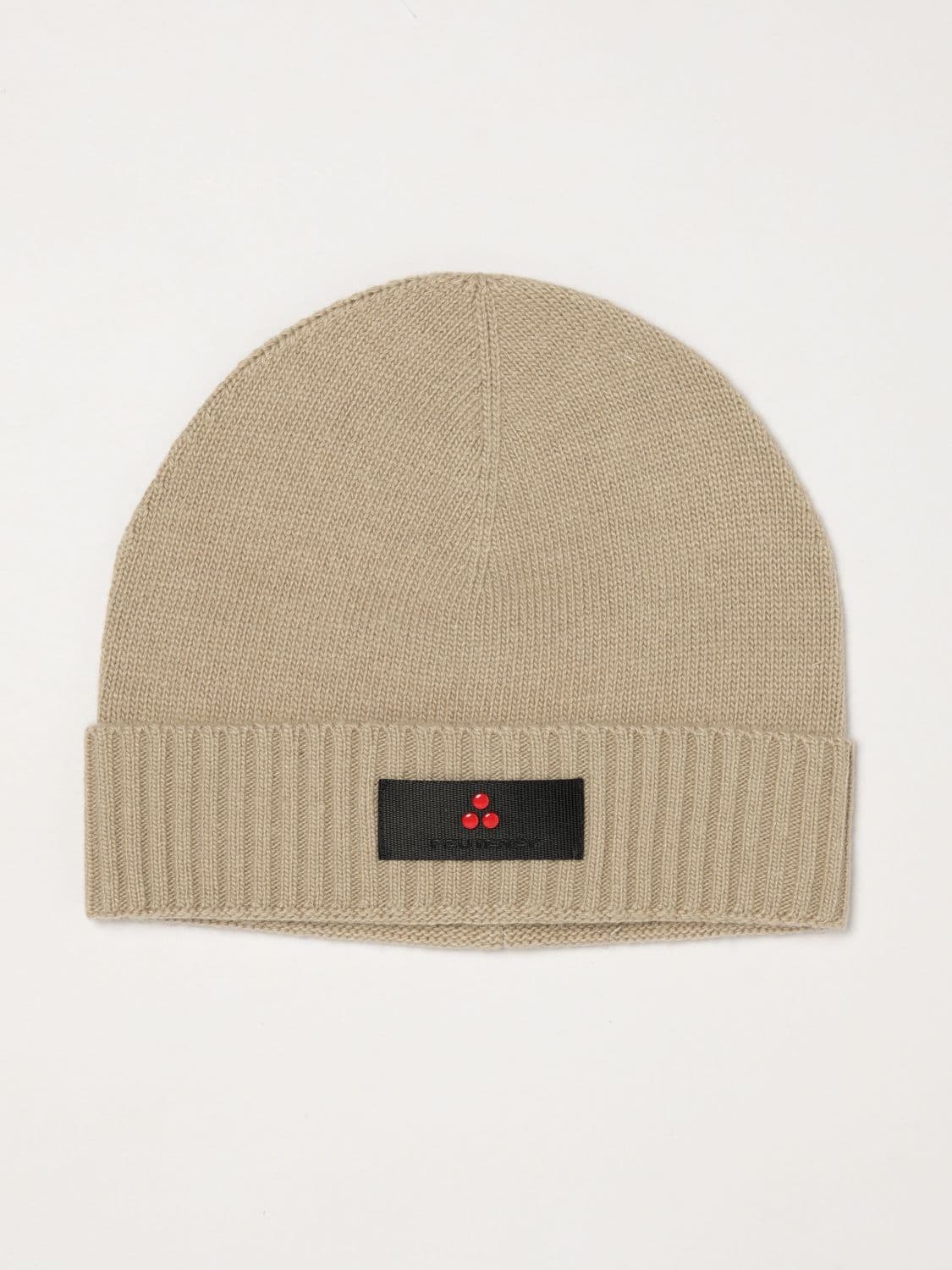 Peuterey Wool and Cashmere Blend Beanie with Cuff and Logo Patch · M