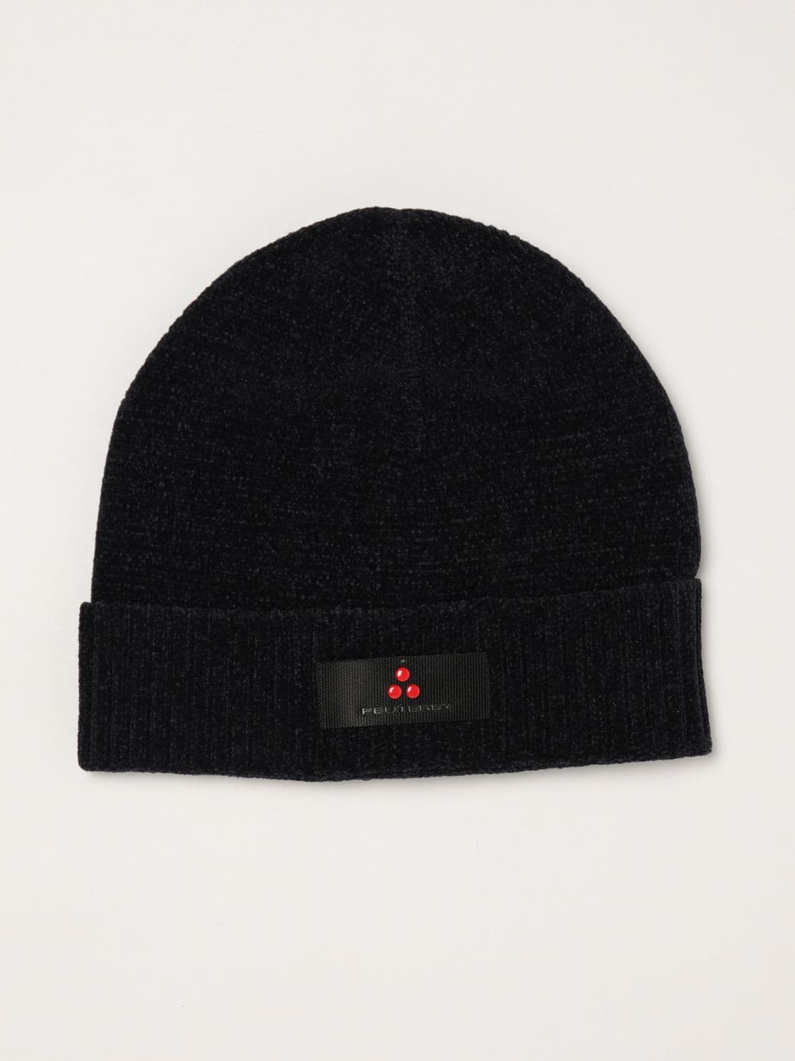 Peuterey Technical Fabric Beanie with Cuff and Logo Application · M