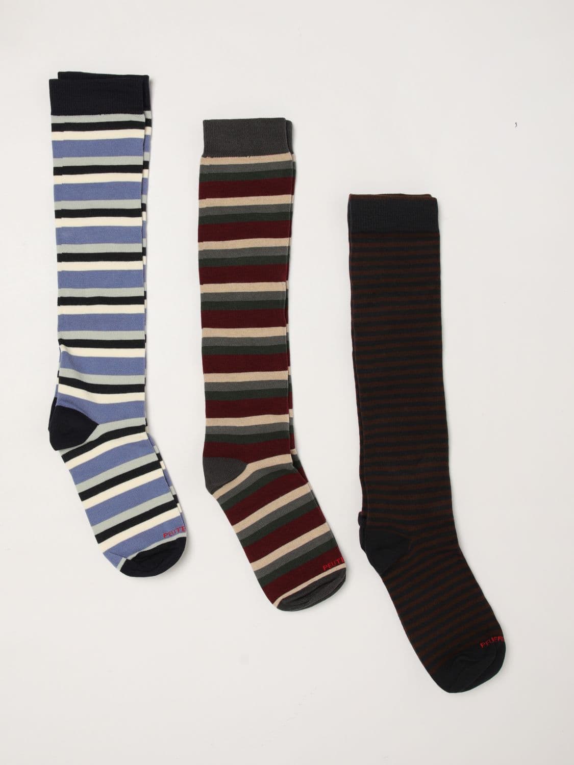 Peuterey Men's Striped Pure Cotton Socks