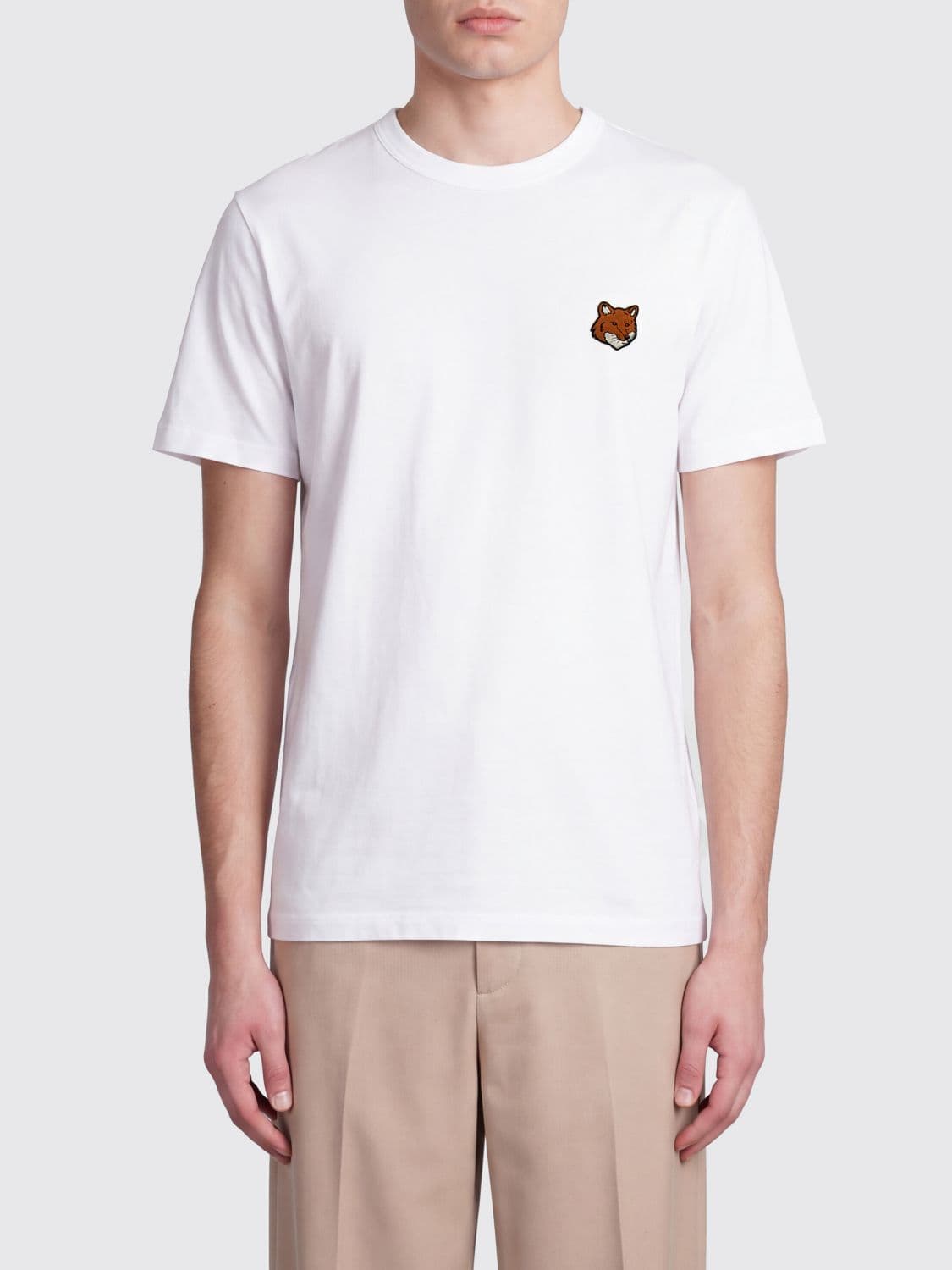 Maison Kitsuné Chillax Fox Logo Cotton Crewneck T-Shirt