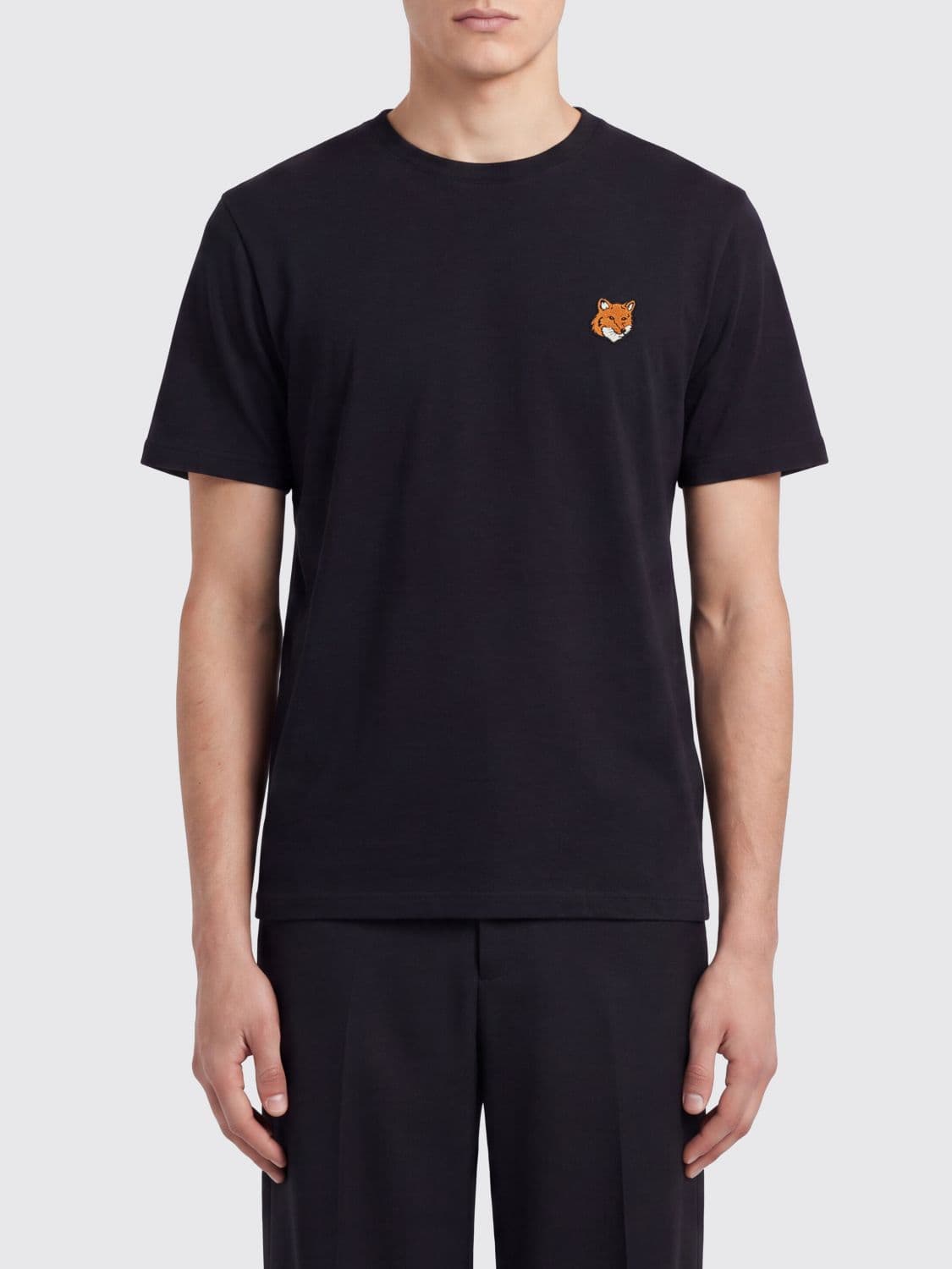 Maison Kitsuné Chillax Fox Logo Cotton Crewneck T-Shirt · M