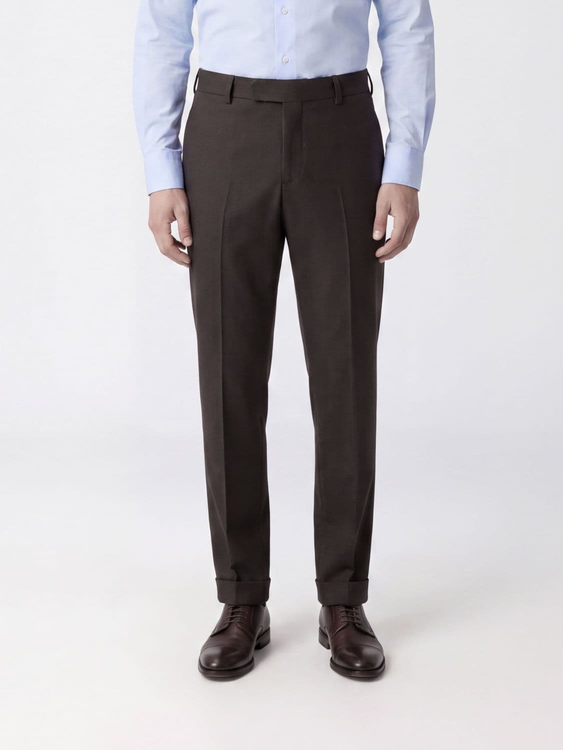 Pt Torino Slim Fit Tailored Trousers in Virgin Wool and Cashmere