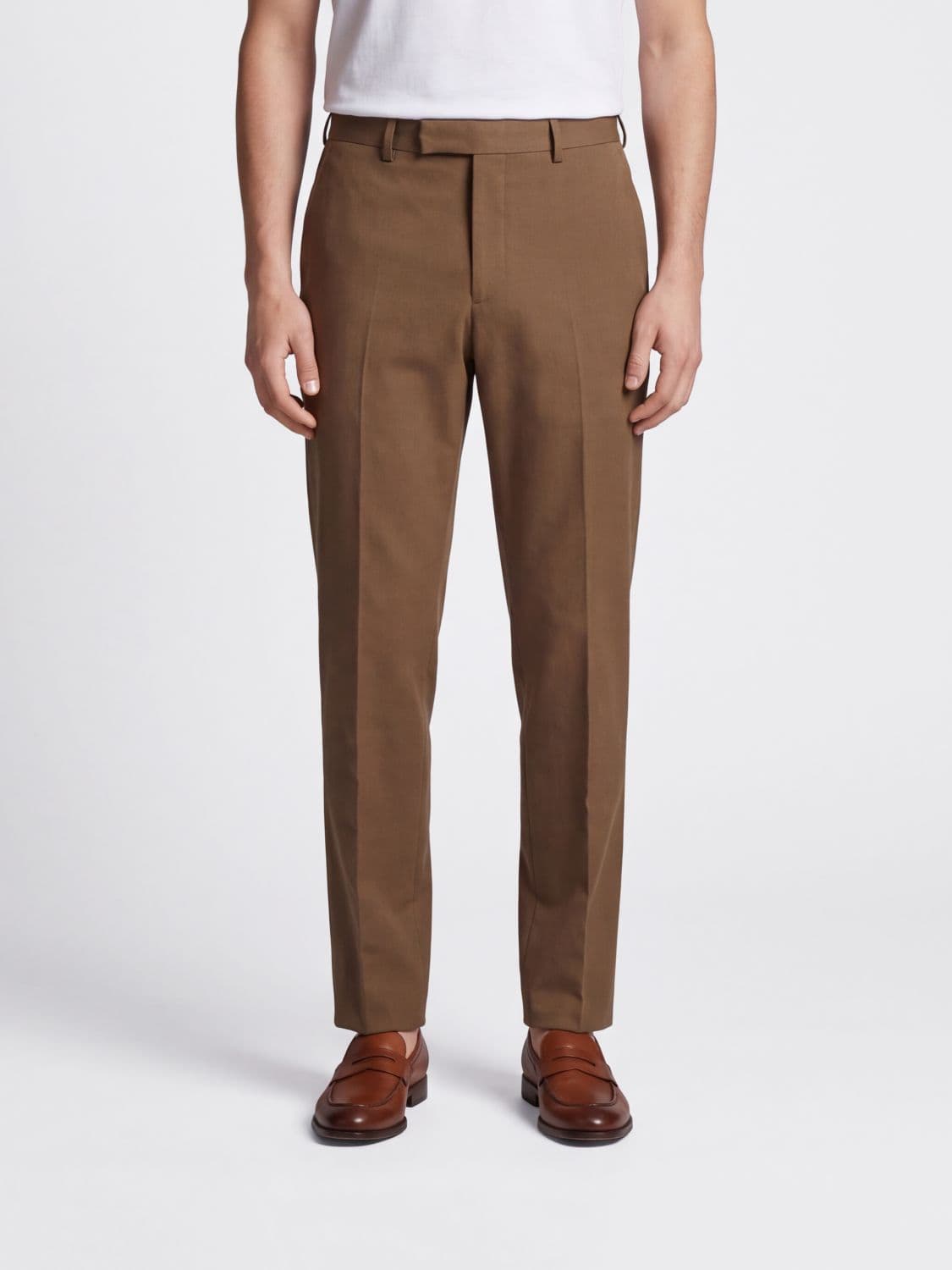 Pt Torino Slim Fit Chino Trousers in Stretch Cotton with Welt Pockets