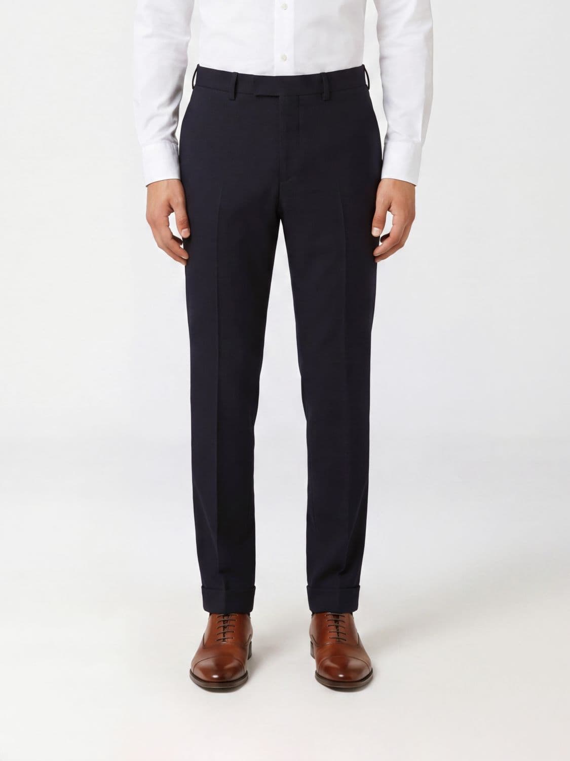 Pt Torino Slim Fit Stretch Virgin Wool Tailored Trousers with American Pockets