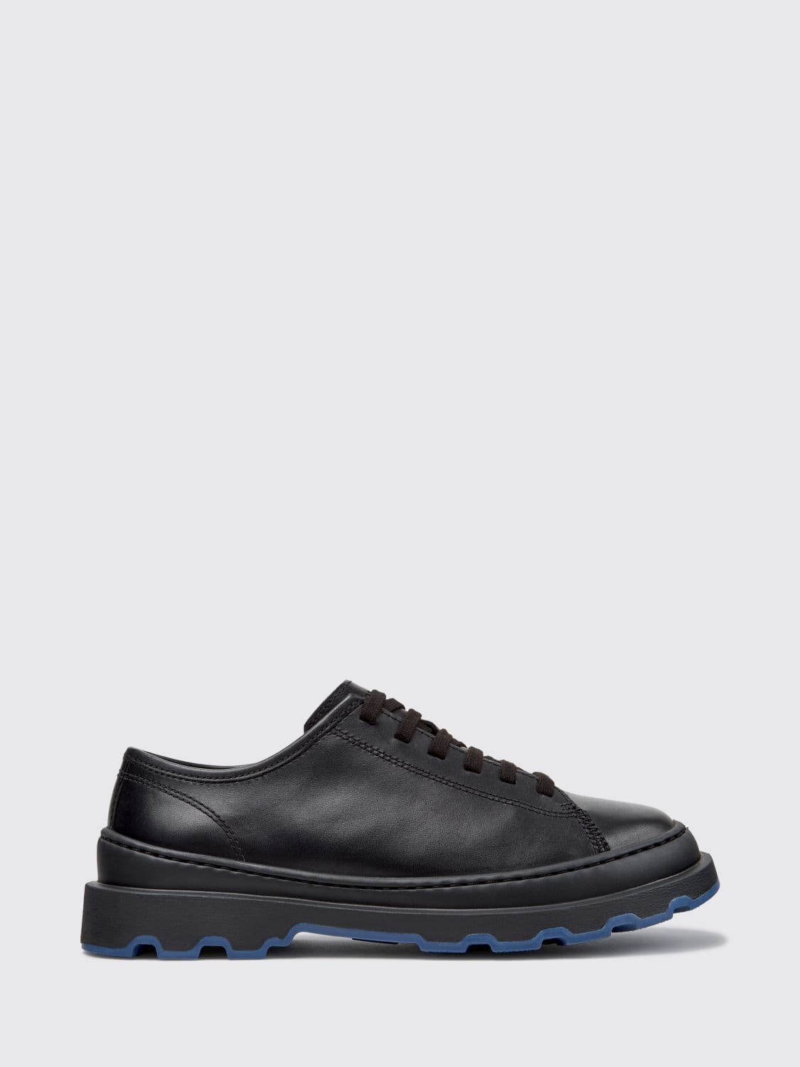 Camper Brutus+ Smooth Calfskin Derby Shoes with Serrated Sole
