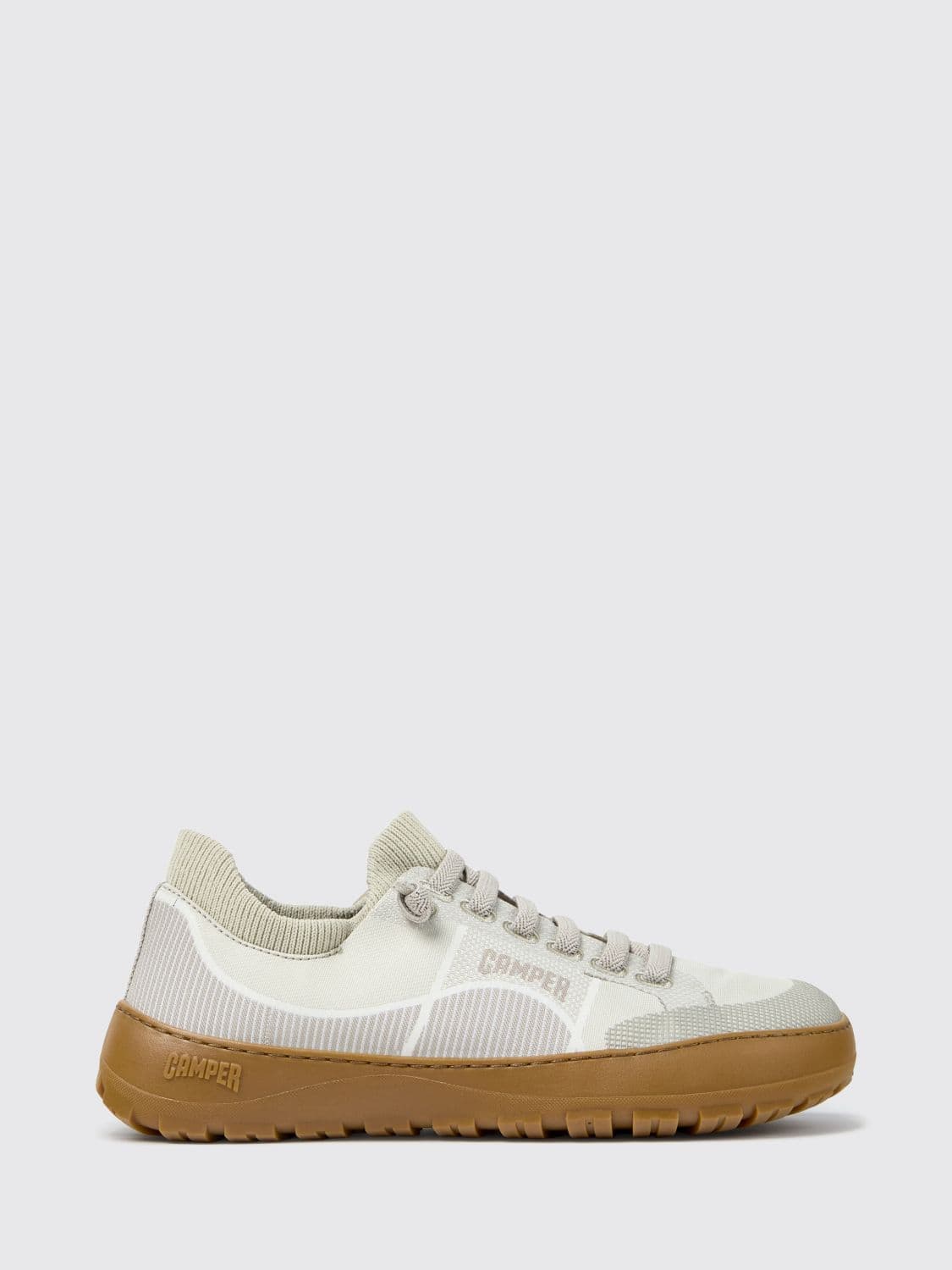 Camper Peu Serra Bicolor Abstract Pattern Slip-On Sneakers with Vibram Sole