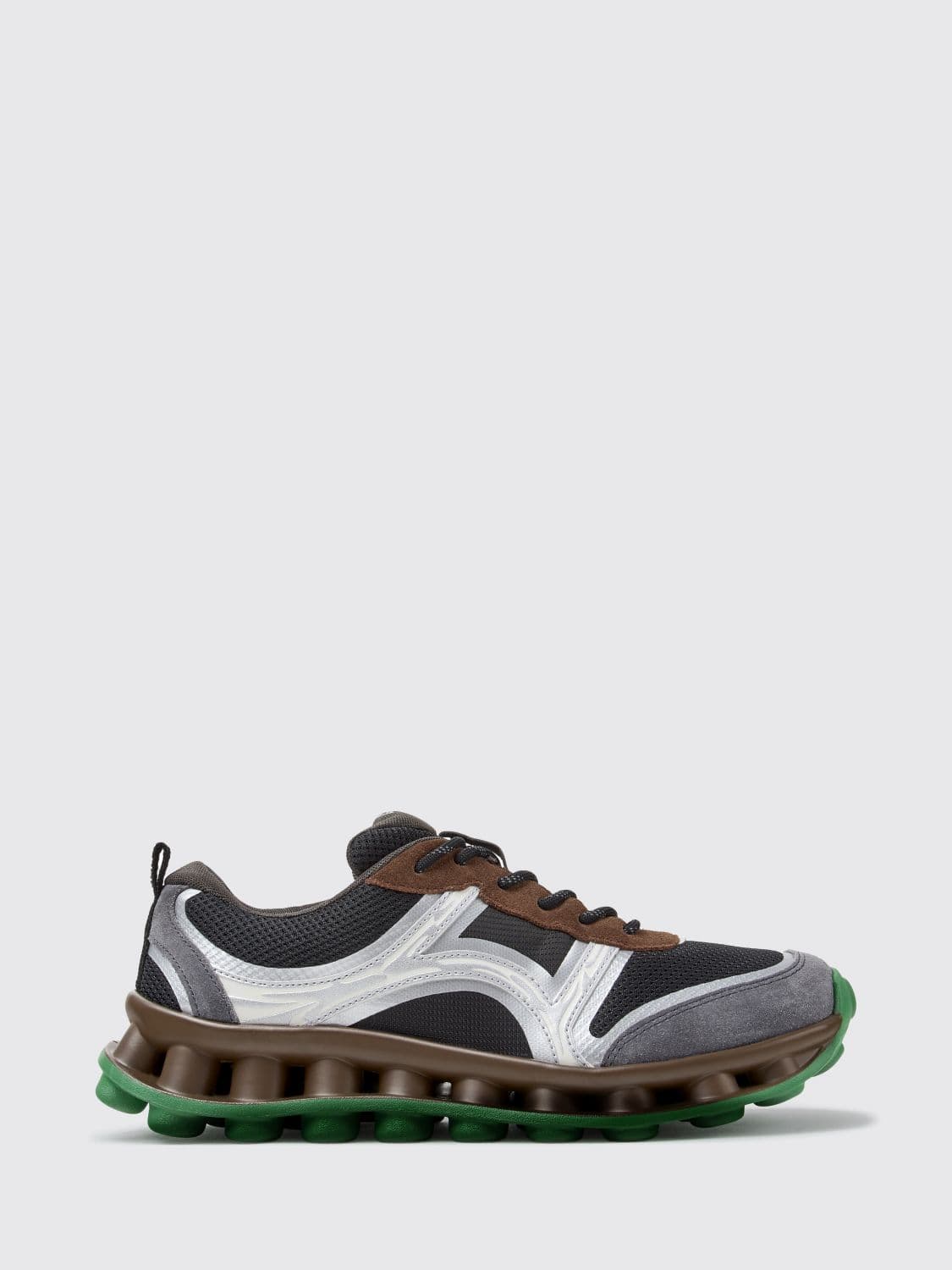 Camper Pelotissima Bicolor Abstract Design Leather and Nubuck Sneakers