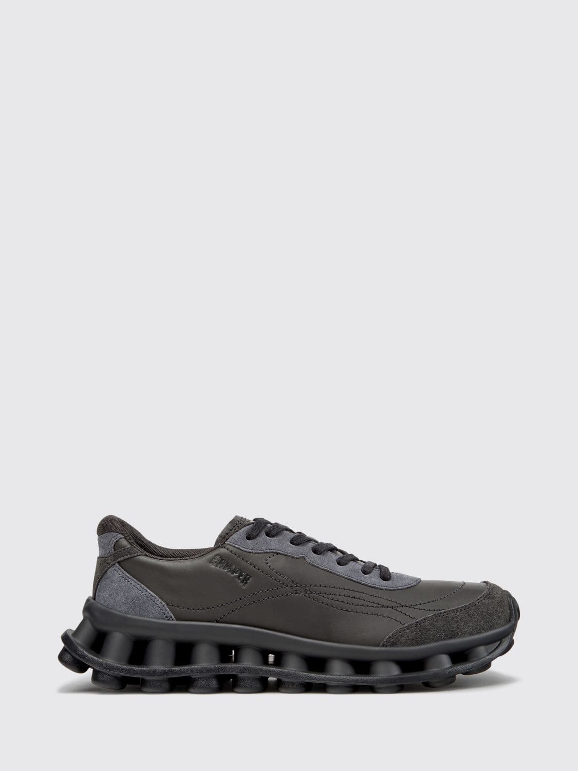 Camper Pelotissima Bicolor Abstract Design Leather and Nubuck Sneakers