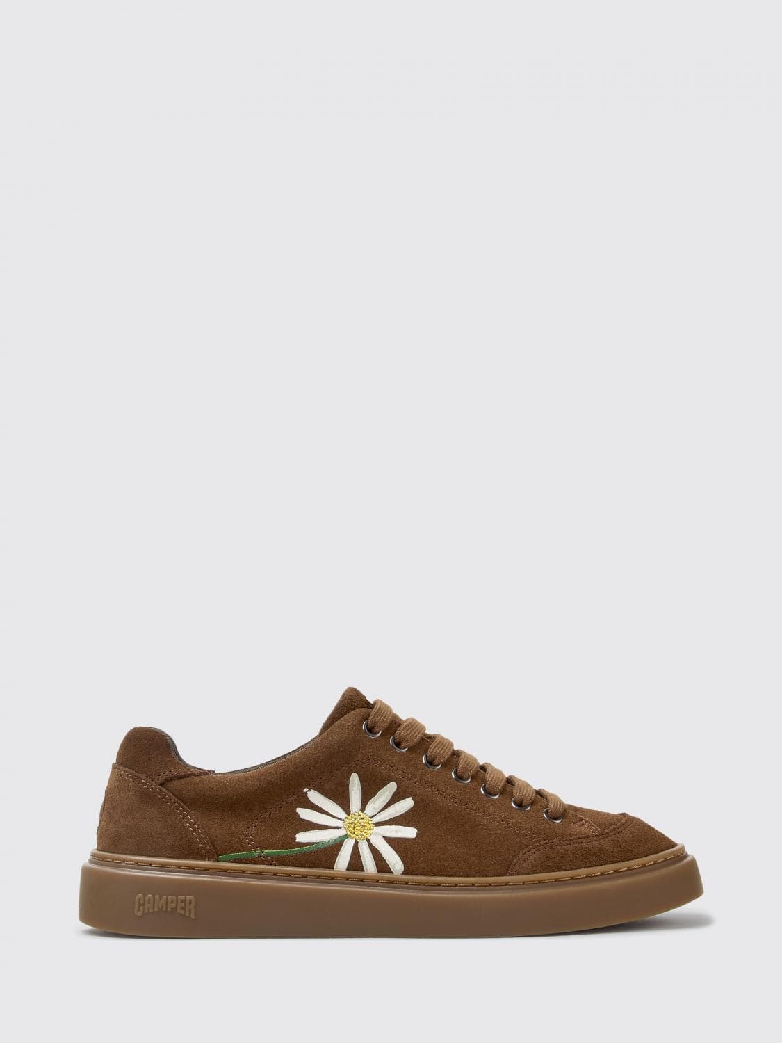 Camper Twins Floral Pattern Suede Sneakers