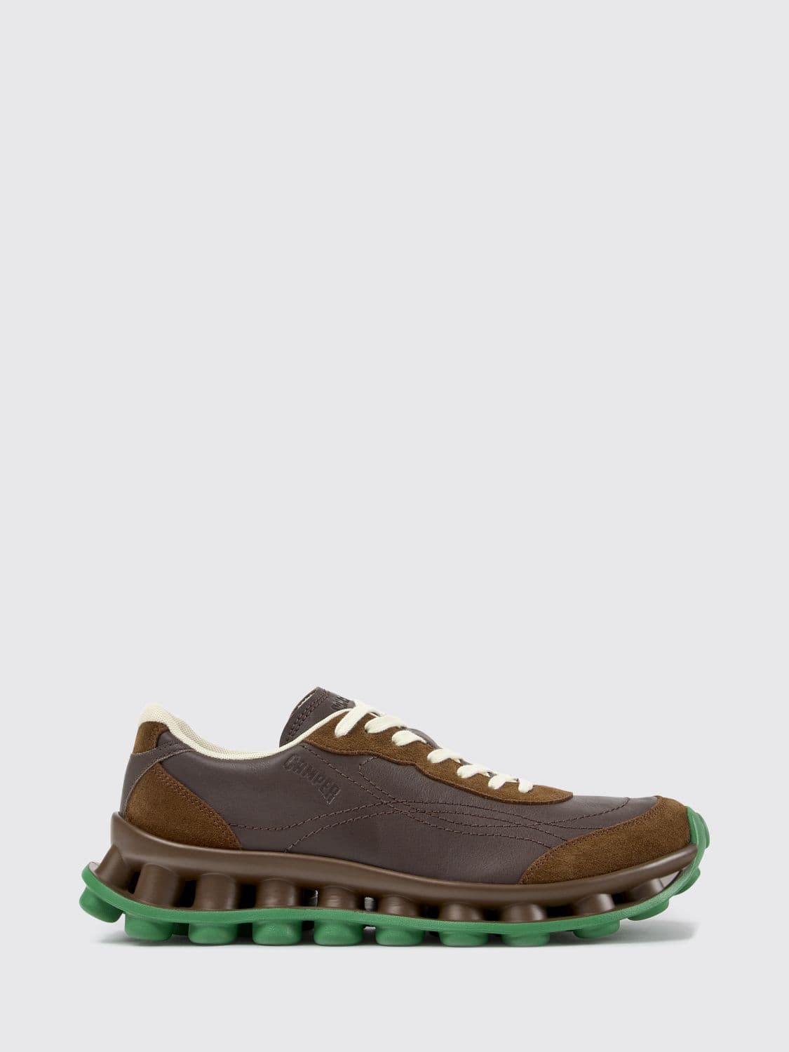 Camper Pelotissima Bicolor Abstract Design Leather and Nubuck Sneakers