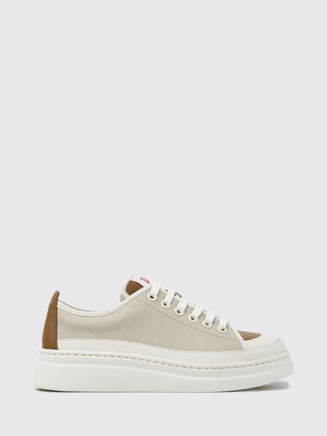 Camper Bicolor Leather Twins Platform Sneakers with XL Extralight Sole