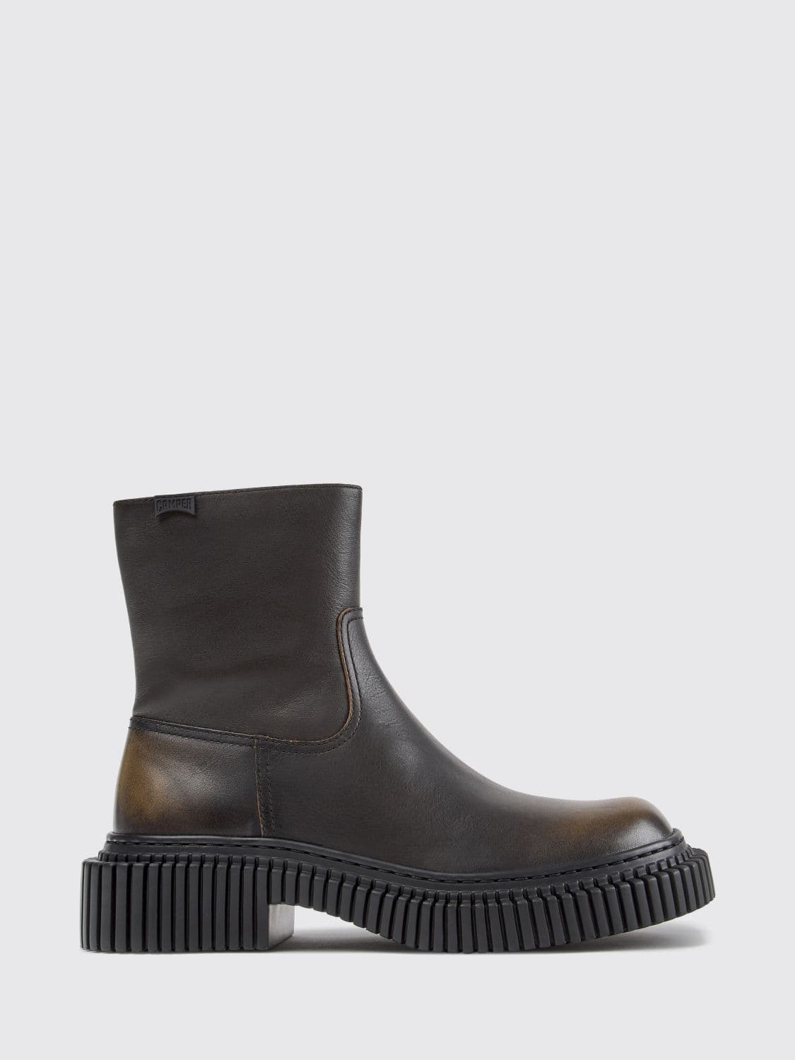 Camper Pix Berlin Distressed-Effect Calf Leather Ankle Boots