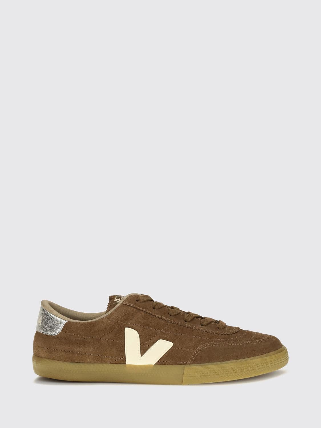 Veja Panenka Low-Top Suede Trainers with Contrasting Side V-Logo