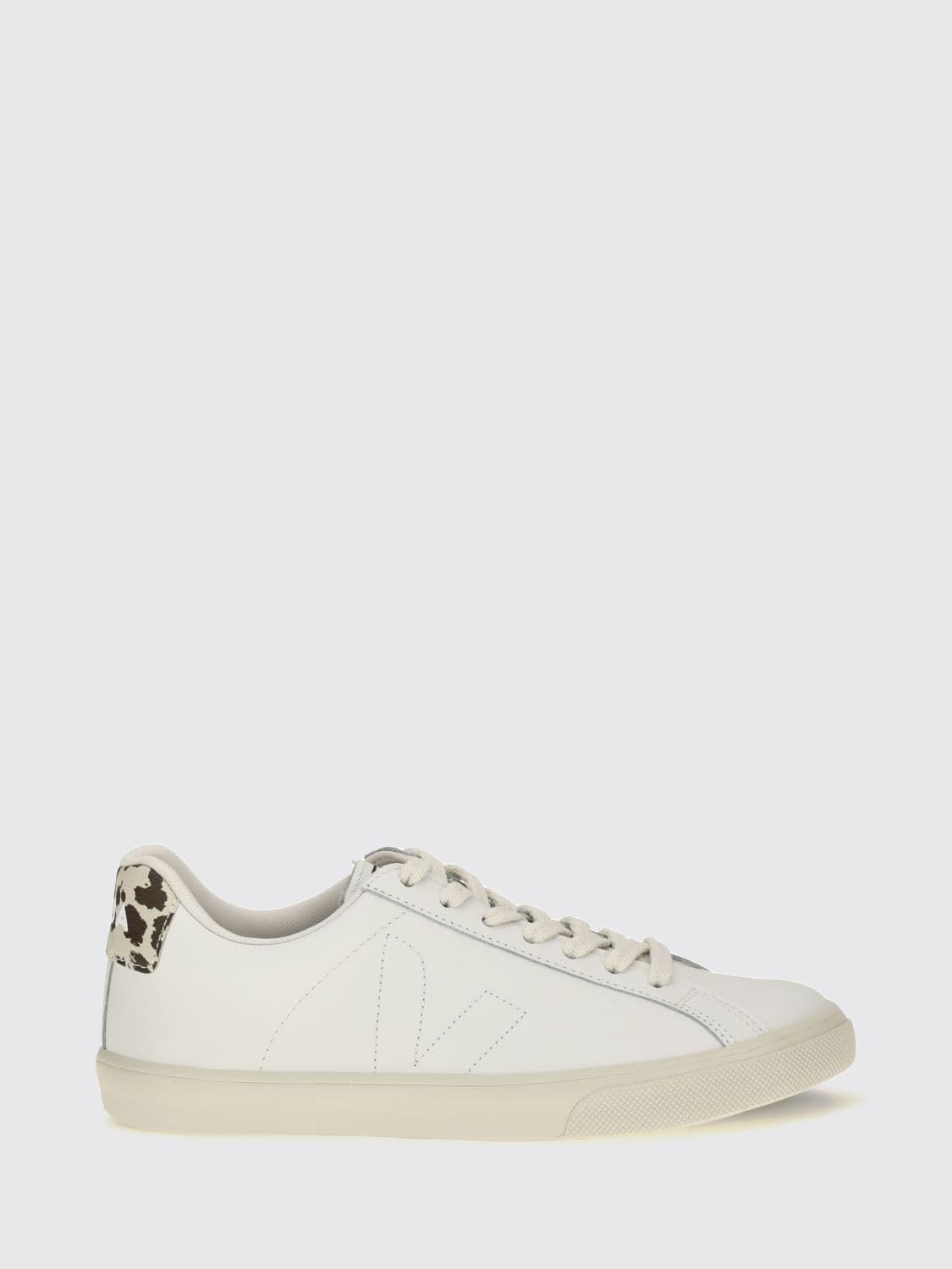Veja Esplar Leather Low-Top Trainers with Animal Print Details