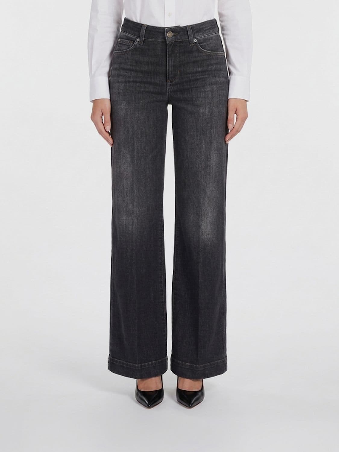 Liu Jo High-Waisted Flared Jeans in Stretch Denim