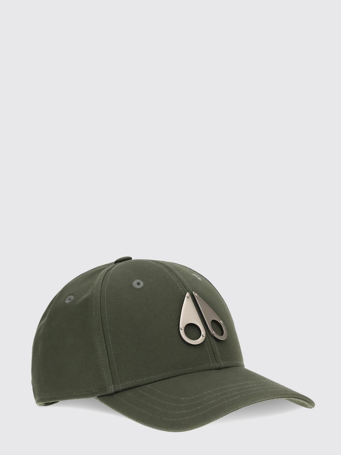 Moose Knuckles Cotton Twill Baseball Cap with Logo and Adjustable Strap