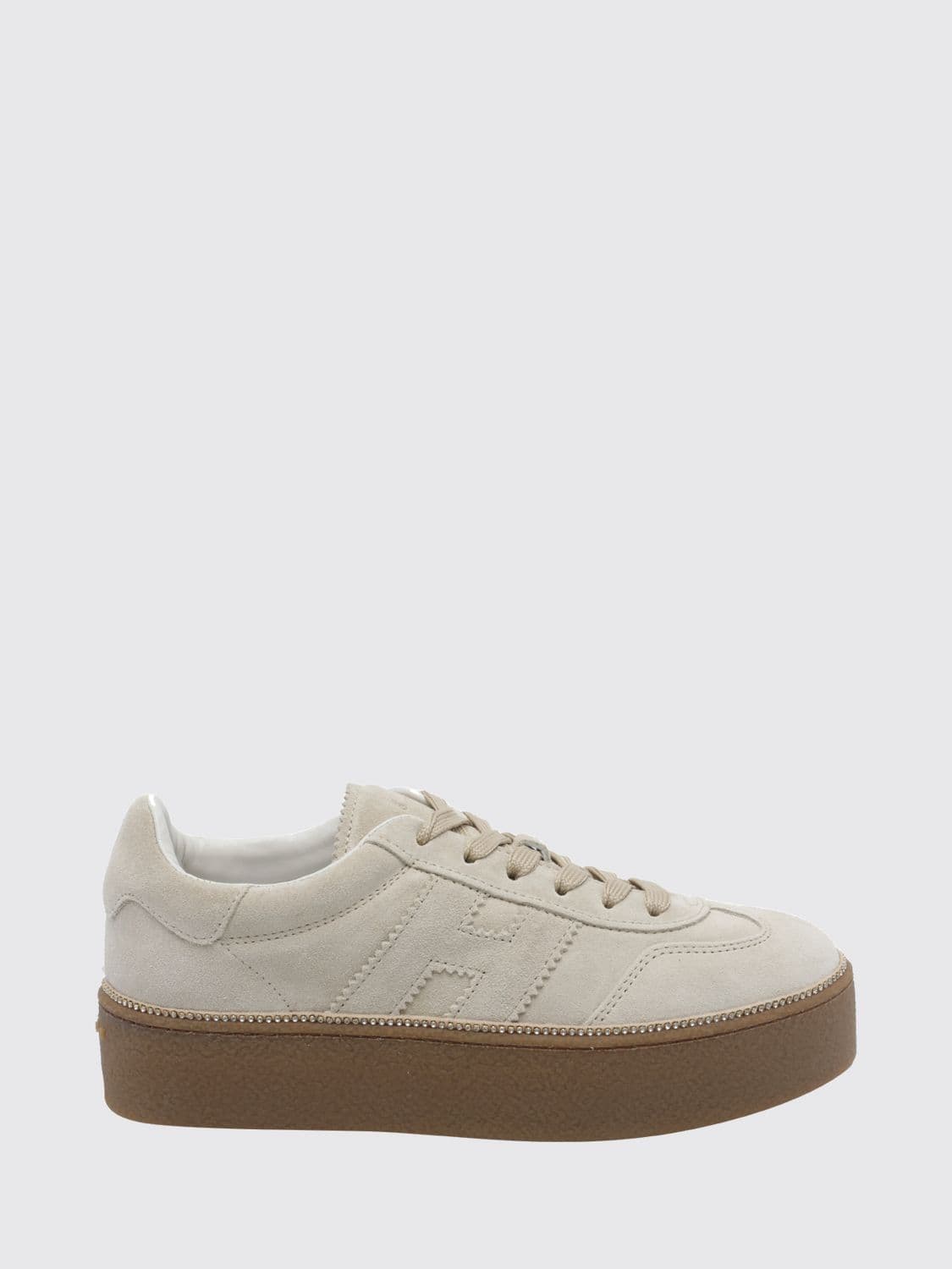 Hogan Cool Suede Platform Sneakers with H Logo