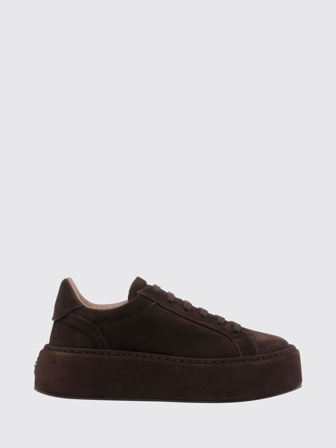 Casadei Suede Platform Sneakers with Rear Logo