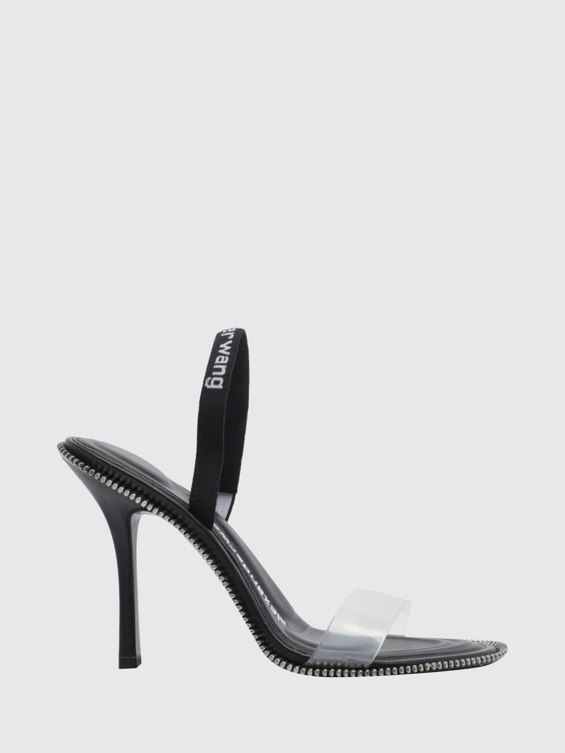Alexander Wang Nova Slingback Sandals in Leather and PVC with Stiletto Heel