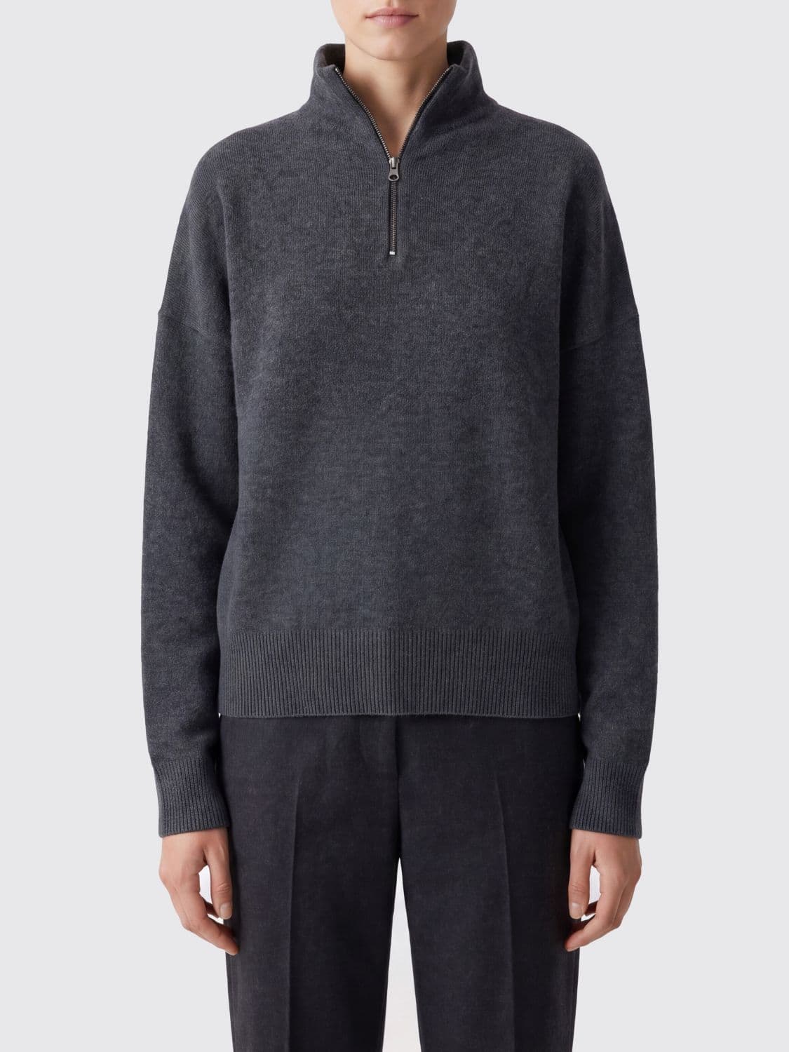 Extreme Cashmere Half-Zip Turtleneck Sweater in Cashmere-Blend · OS