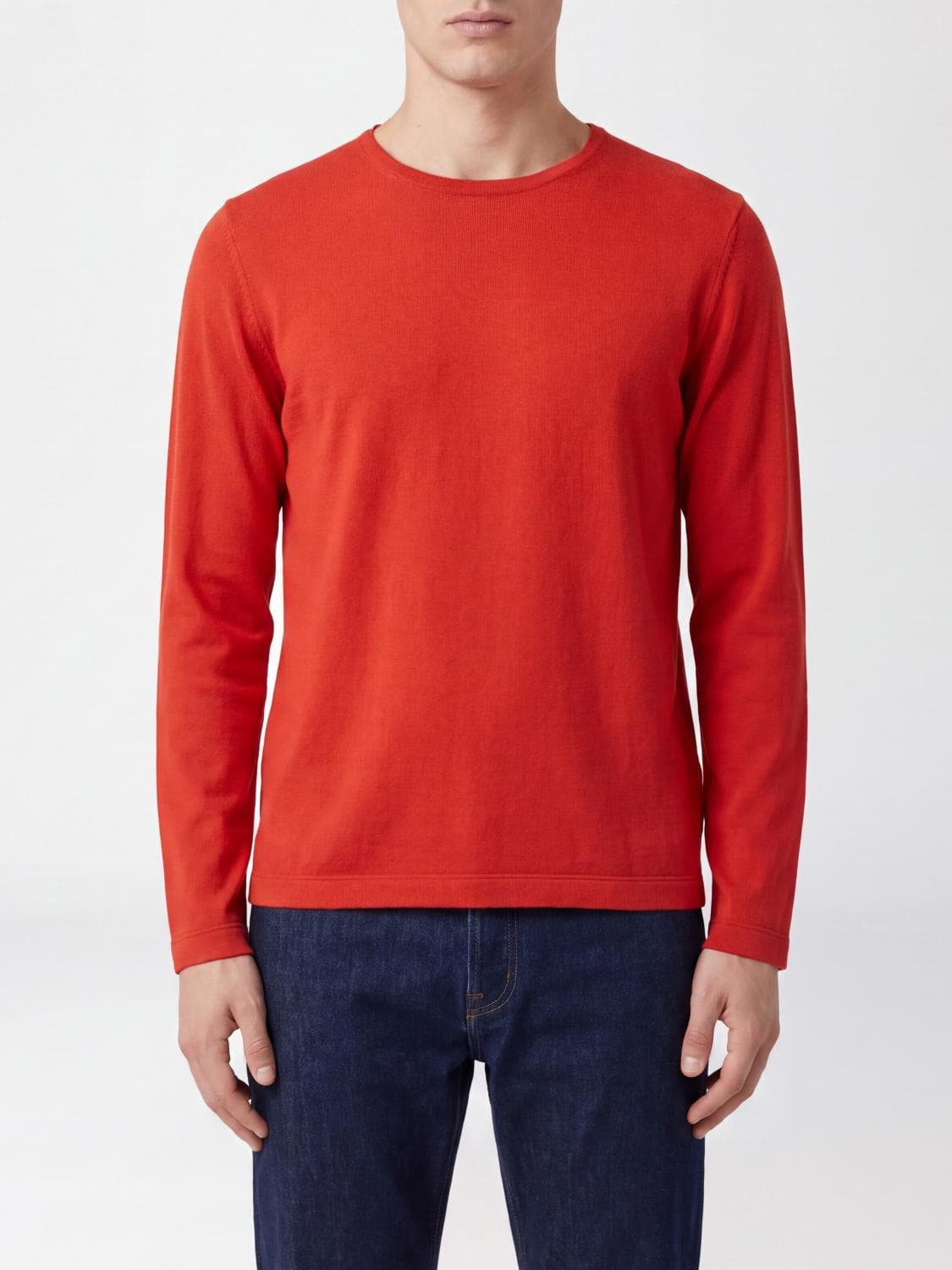 Extreme Cashmere Slim Fit Long-Sleeved T-Shirt in Cotton and Cashmere
